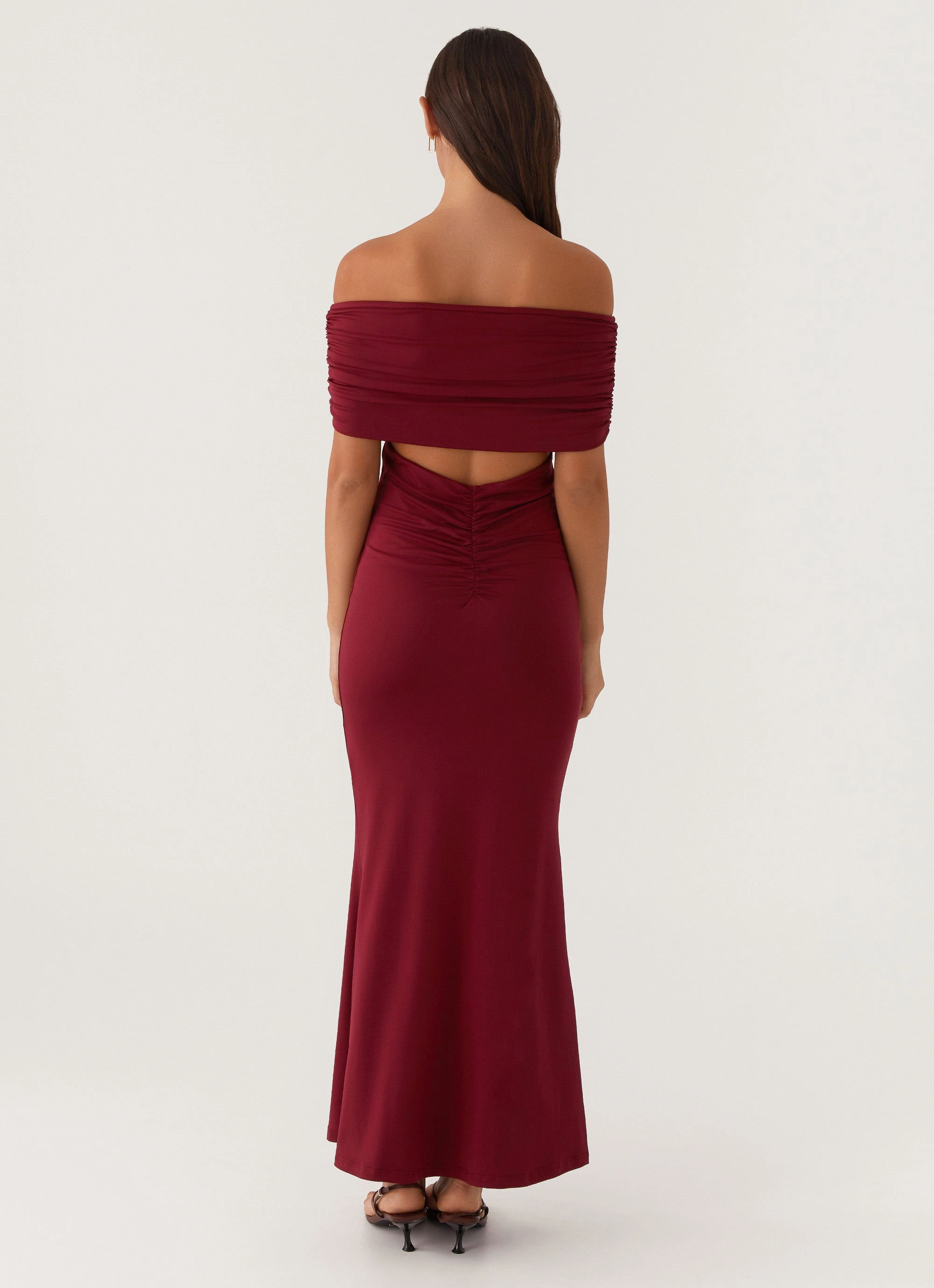 Fashion Fit Outfit Boost Maude Maxi Dress - Maroon