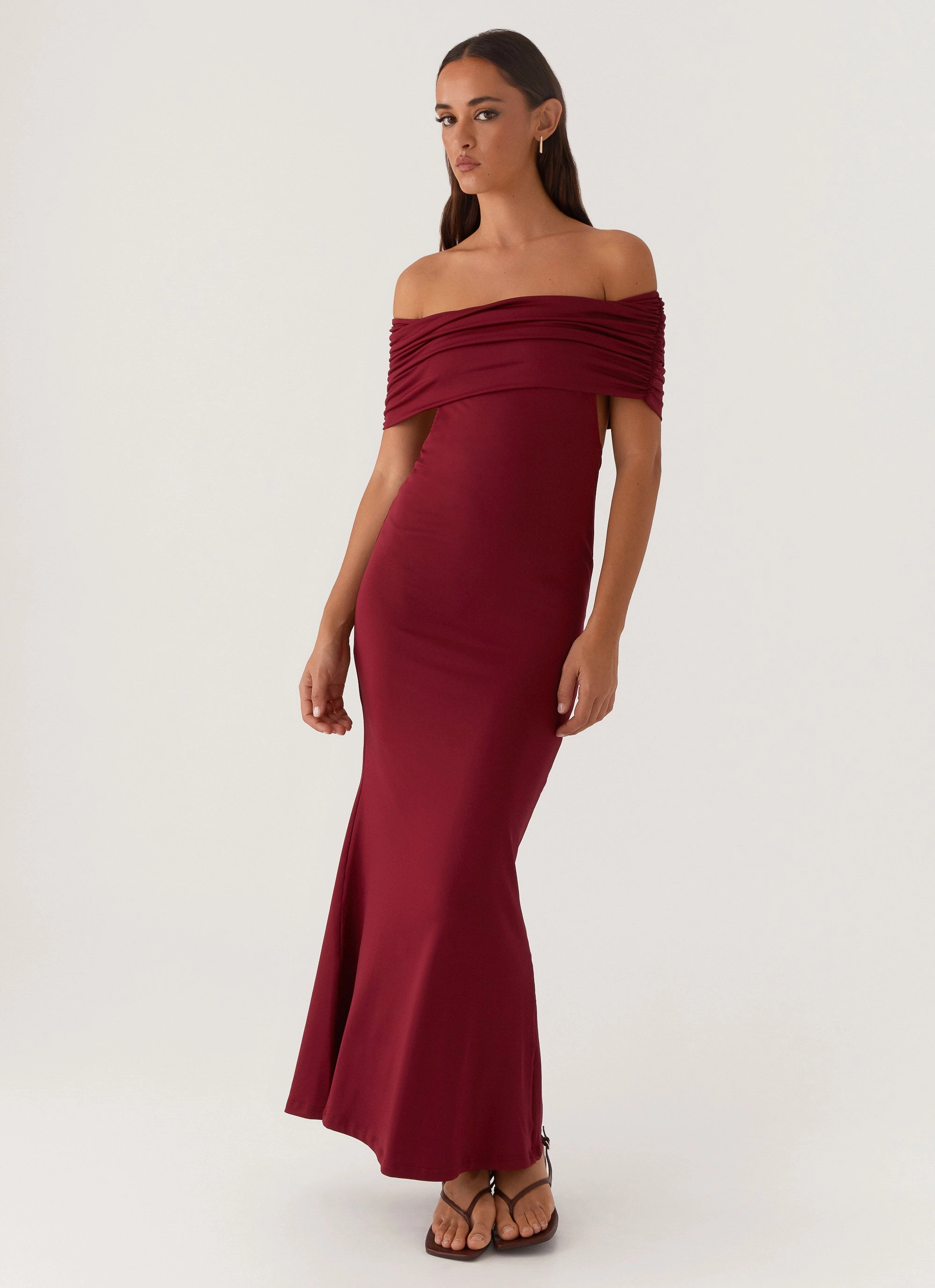 Street Ready Maude Maxi Dress - Maroon