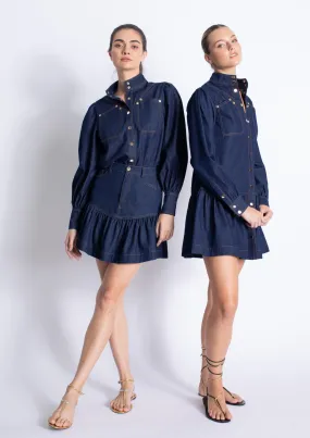 Eco Friendly Material Maverick Denim Mini Skirt