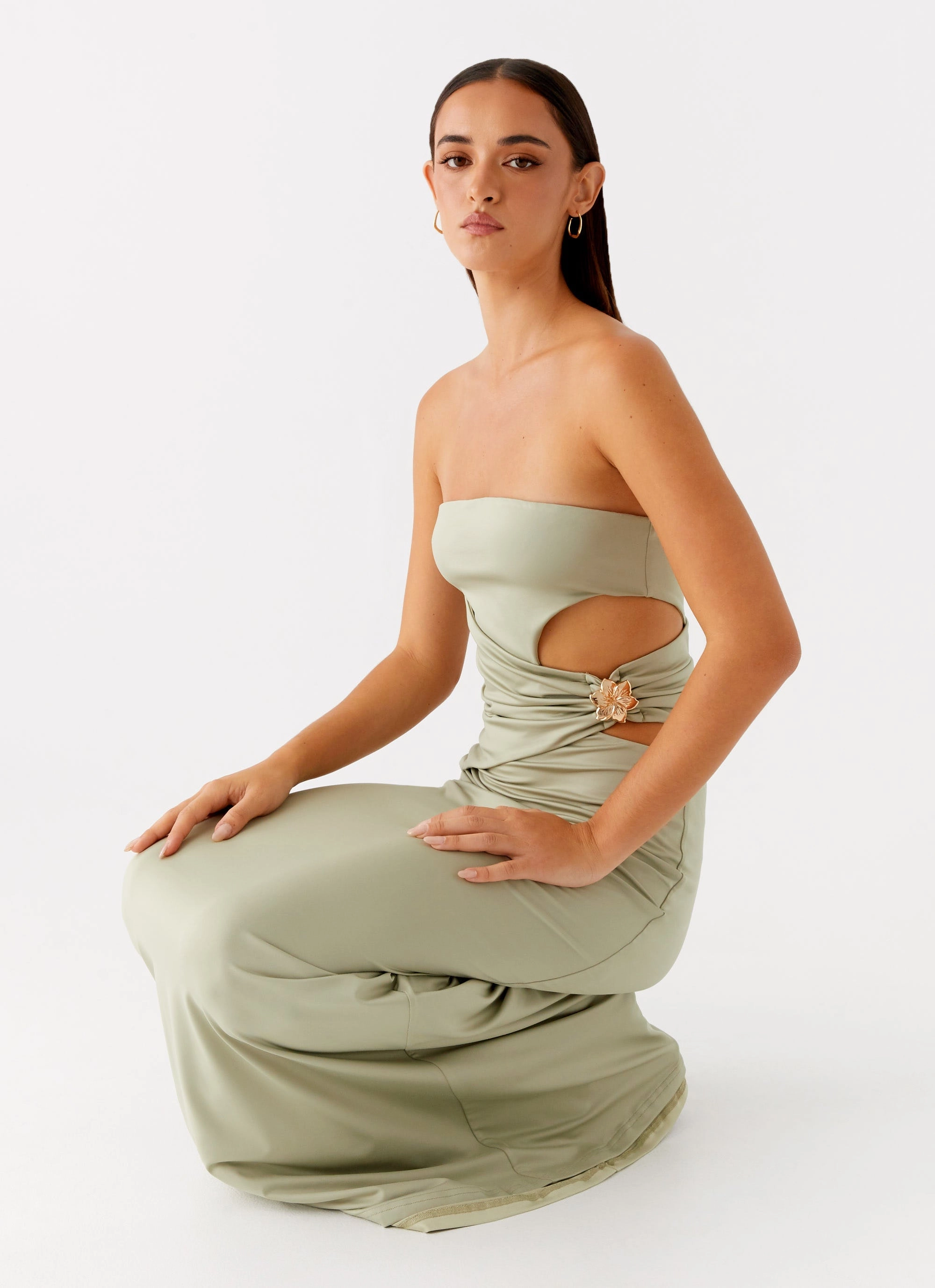 Minimal Cut All-Purpose Comfort Anetta Maxi Dress - Sage