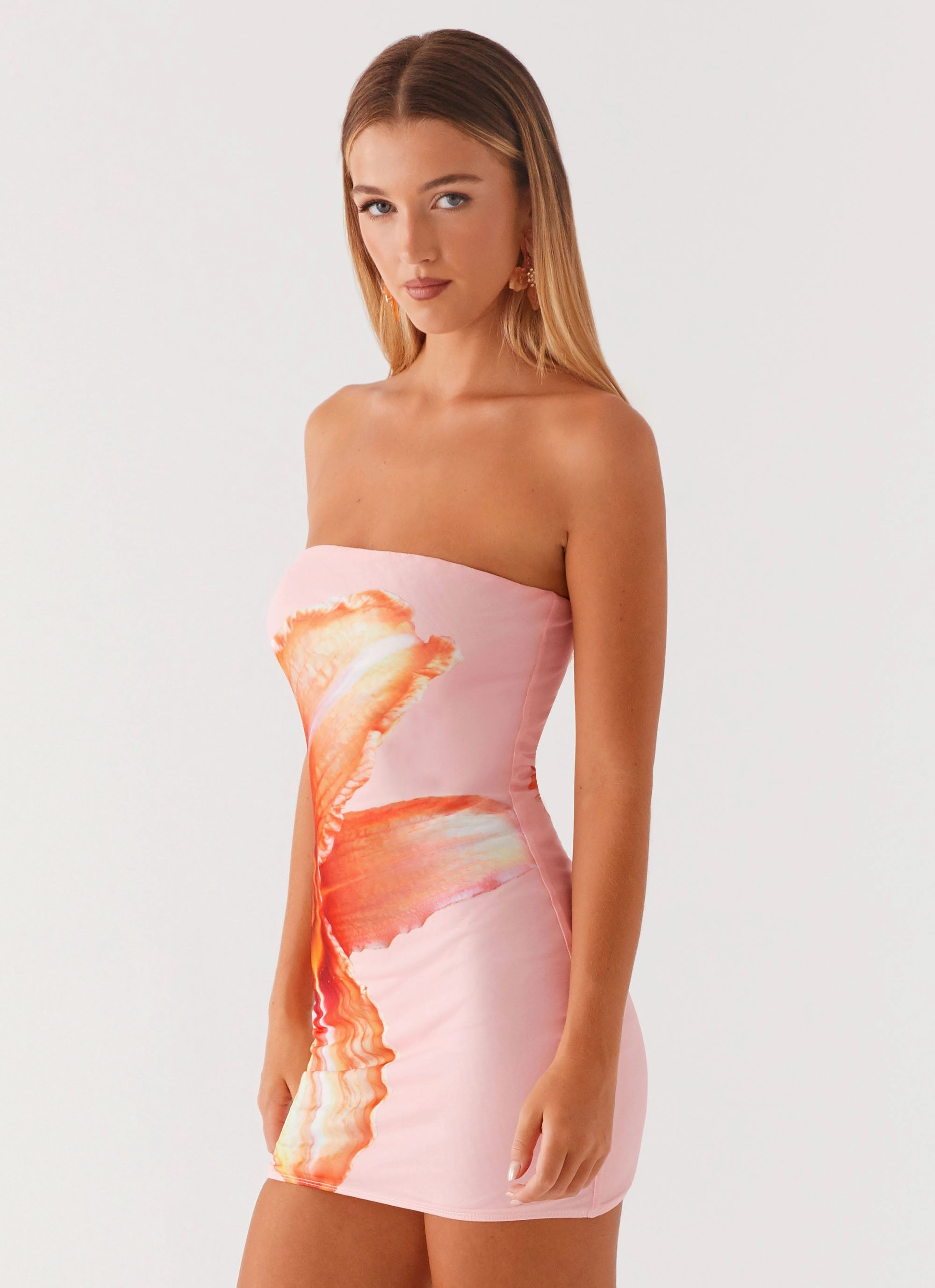 Comfy Yet Stylish Full Bloom Mini Dress - Pink