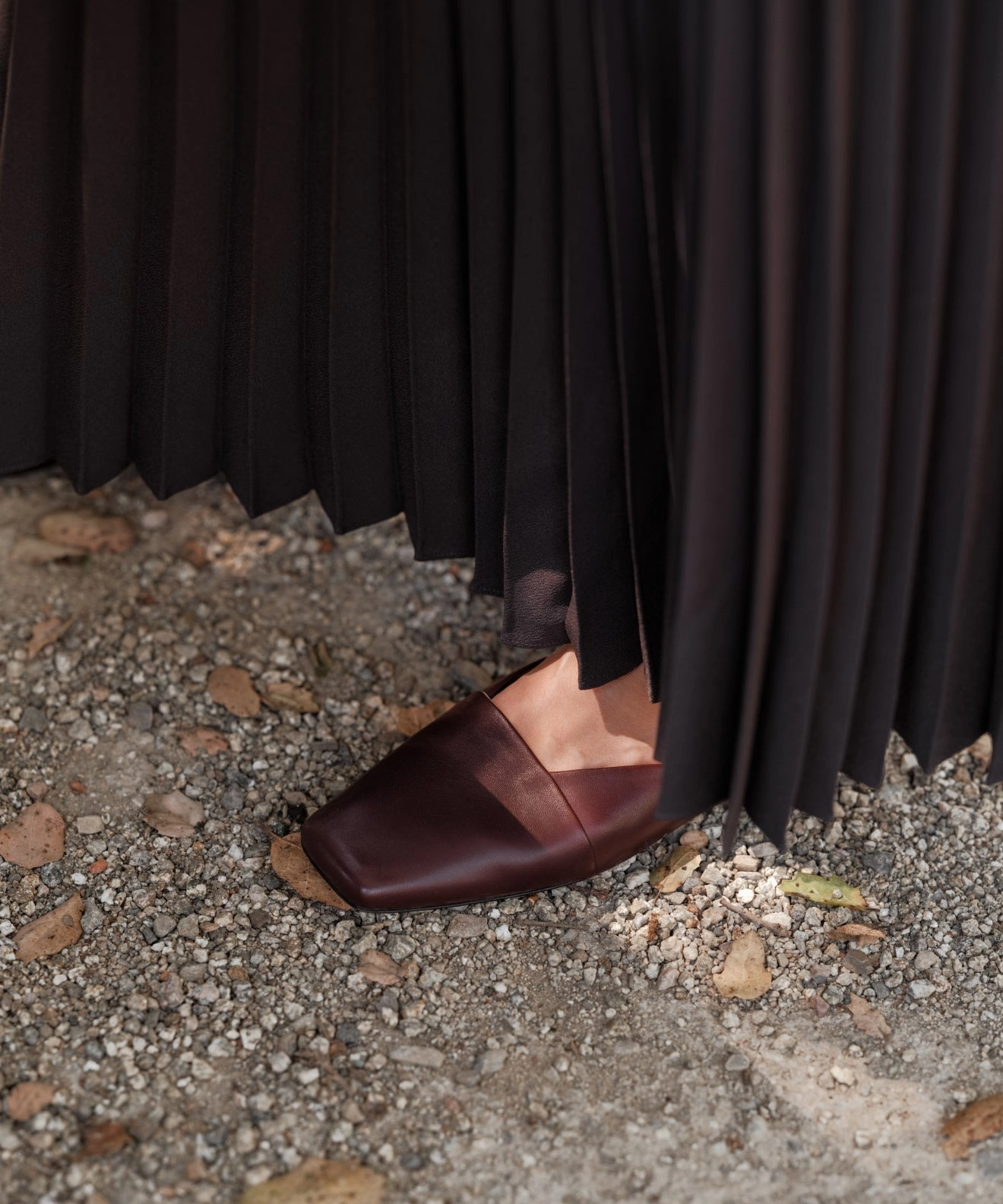 Mia Mule High Neckline Loose Sweater