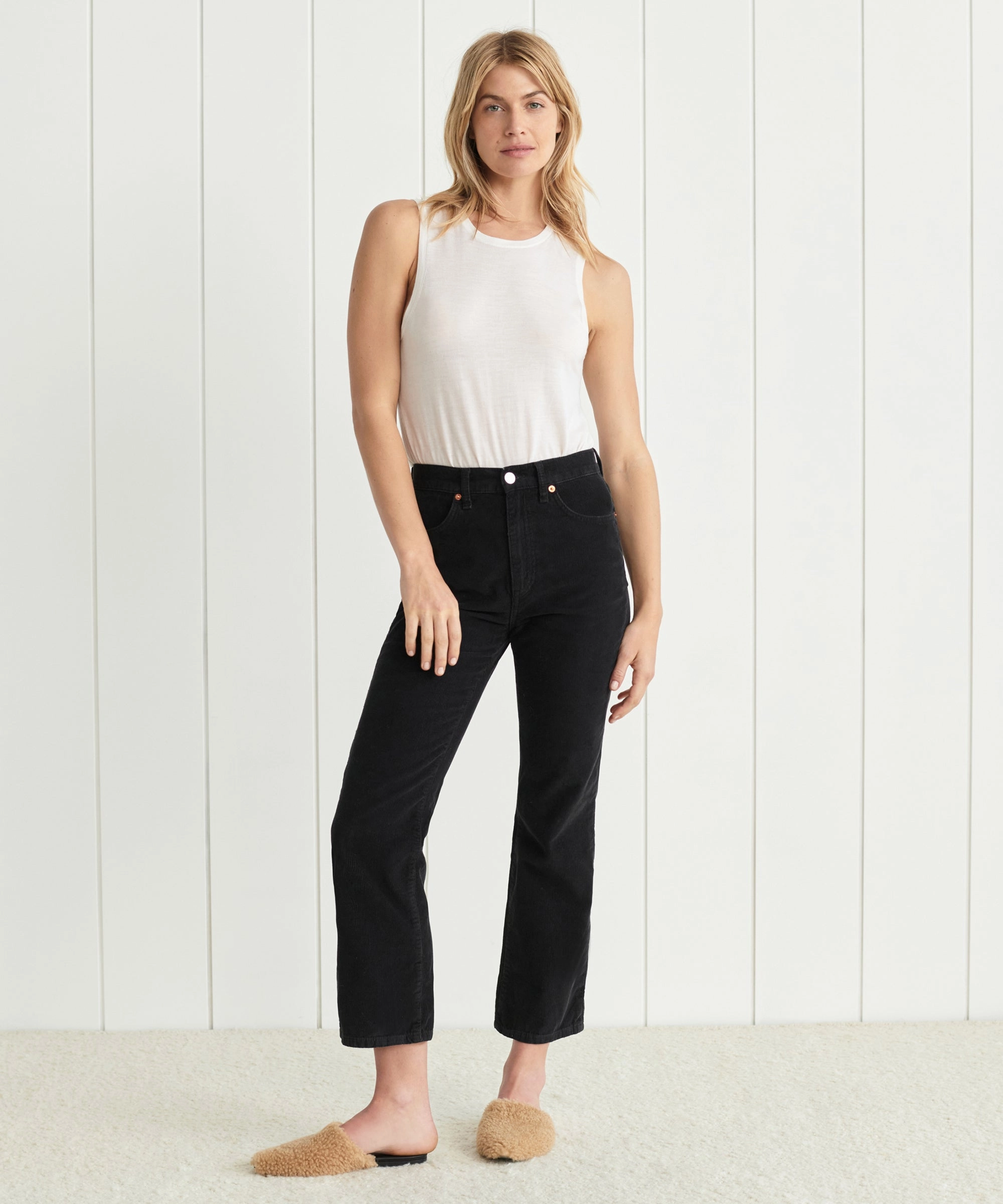 LayeredCollar Ventilated Back Panel Loose Flare Pant