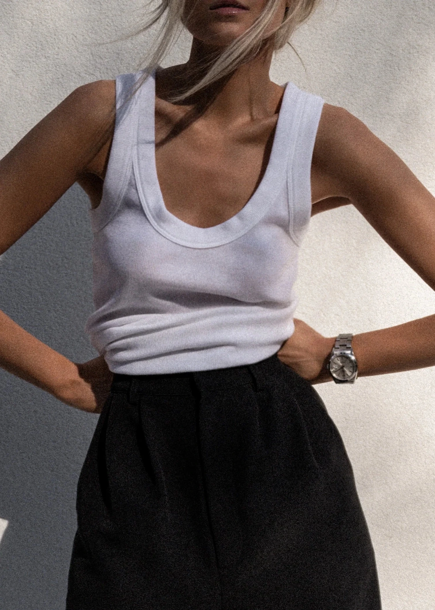 Simple Cut Sundays Danny Tank White