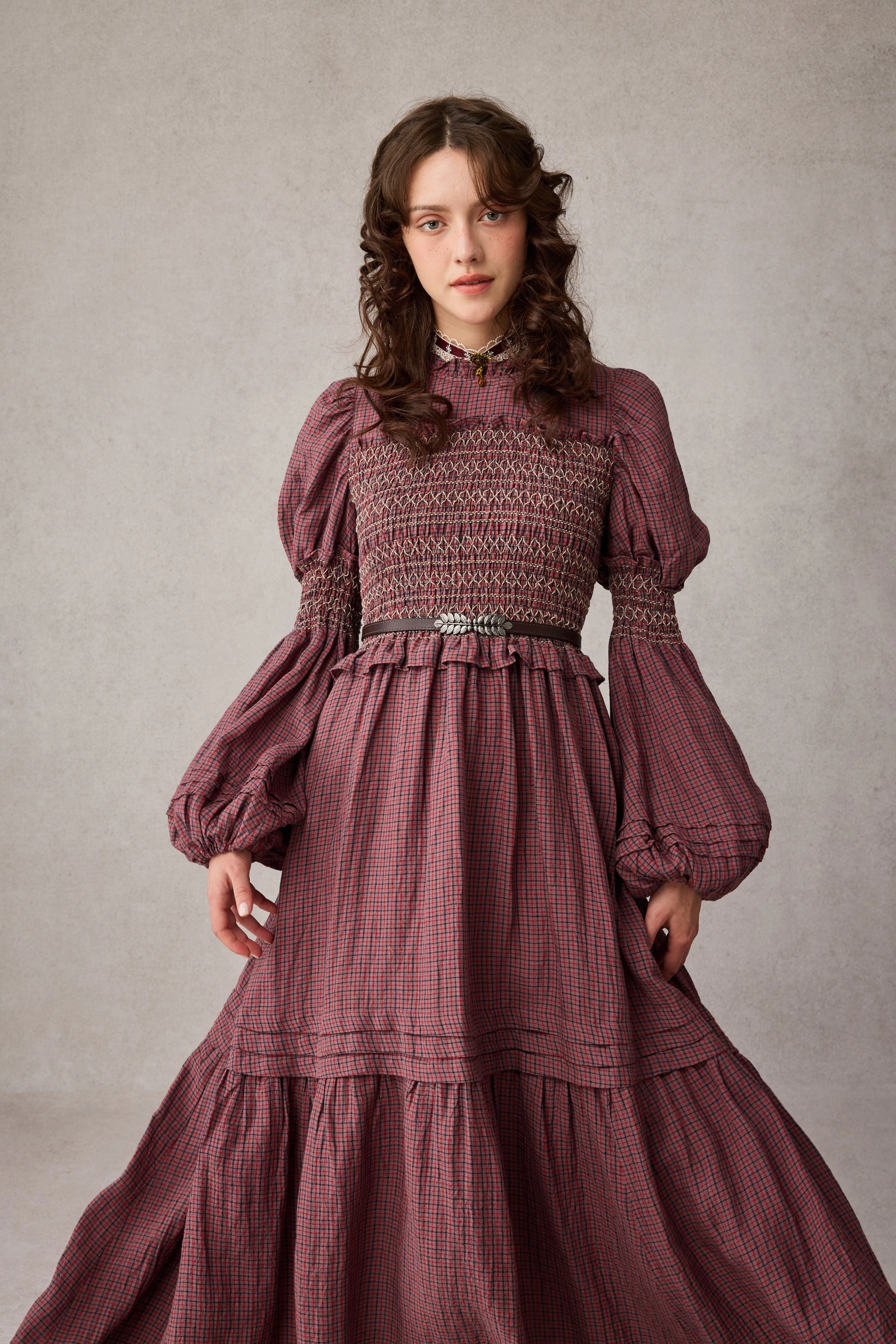 Jane 33 |Edward Smocking Linen Dress Chemise Chill Style Casual Performance