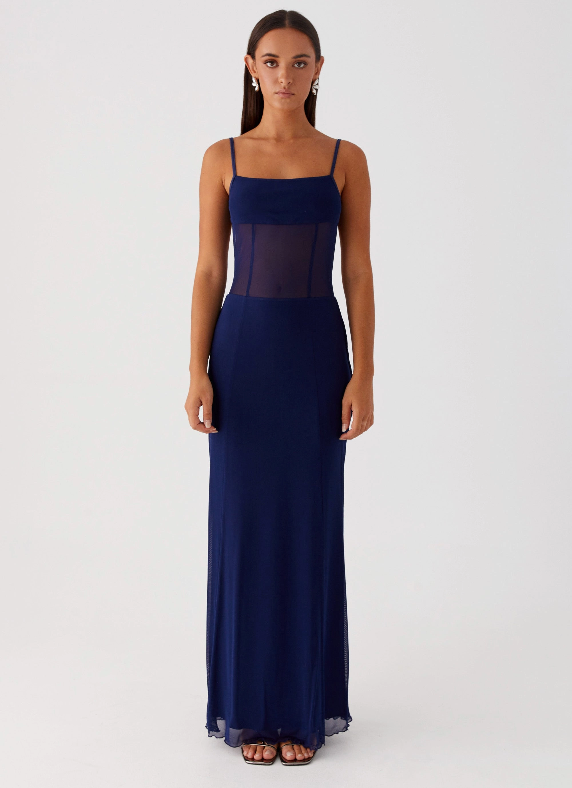 Miranda Maxi Dress - Navy Work Flex