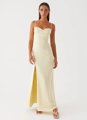 Miss Bloom Maxi Dress - Lemon All Day Look summer look