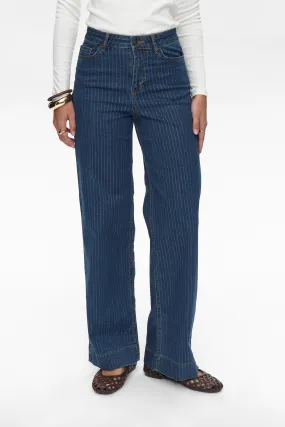 NUPARIS GLAM LONG JEANS - Dark Sapphire Friction Free Inner Lining