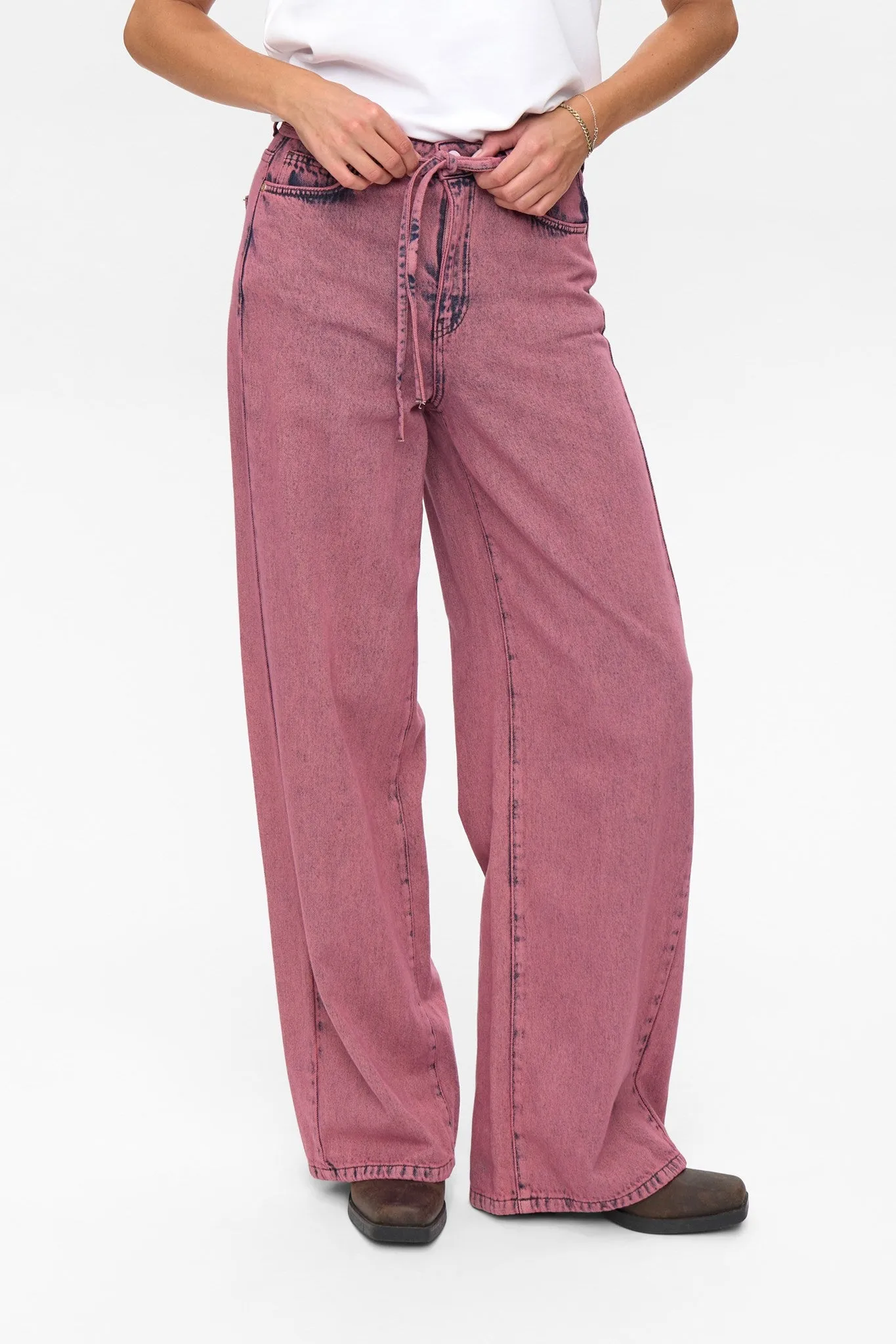 Textured Bold Universal Look NUBROOKLYN JEANS COLOR - Heather Rose