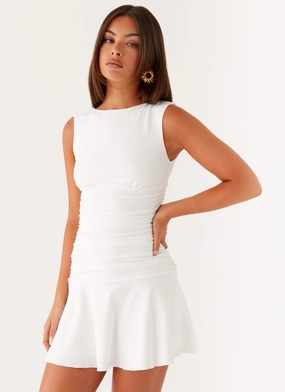 Modern Motion Kelda Mini Dress - White Smart Comfort