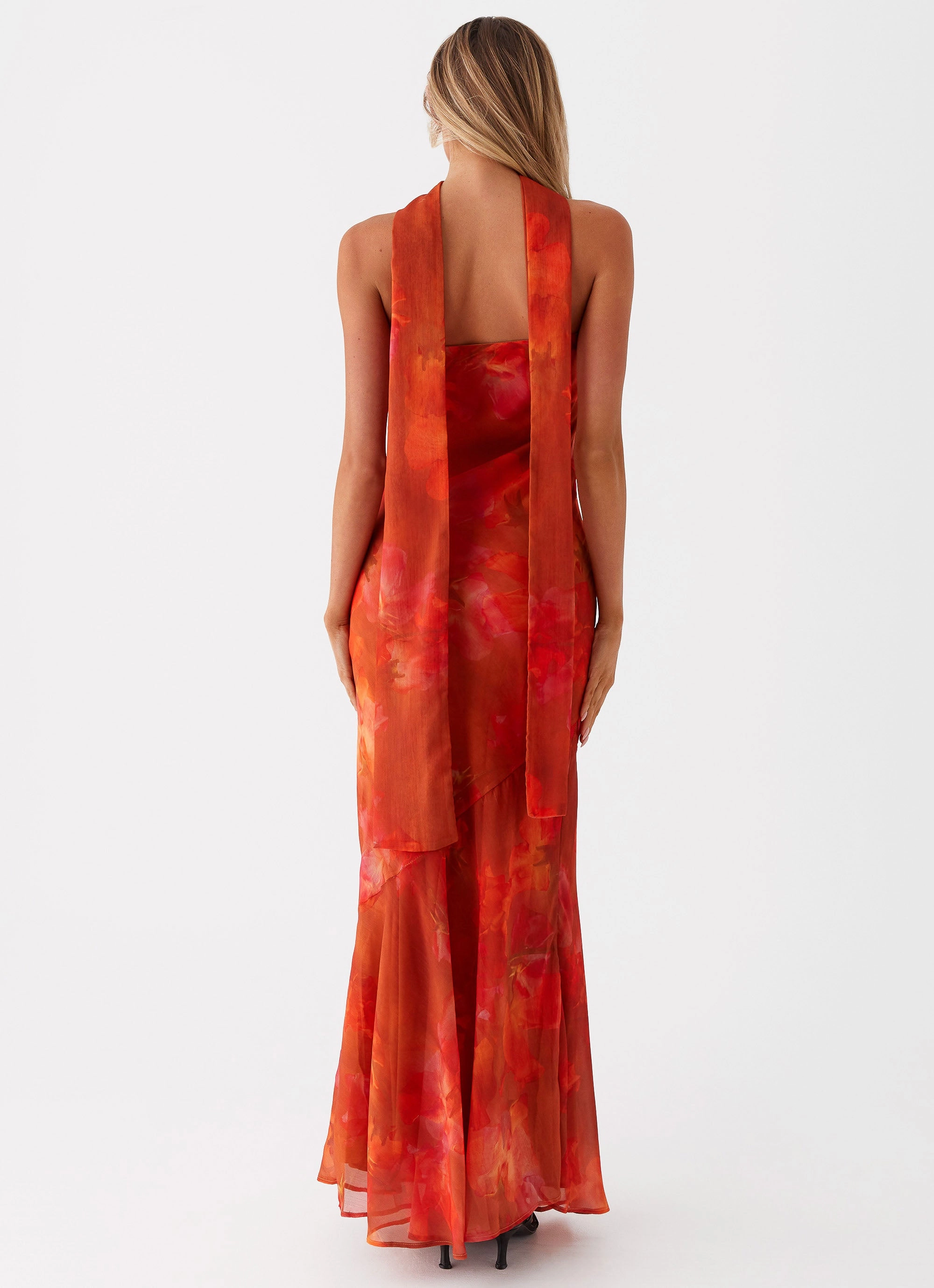 Modern Motion Under The Pagoda Maxi Dress - Amber Neat Look