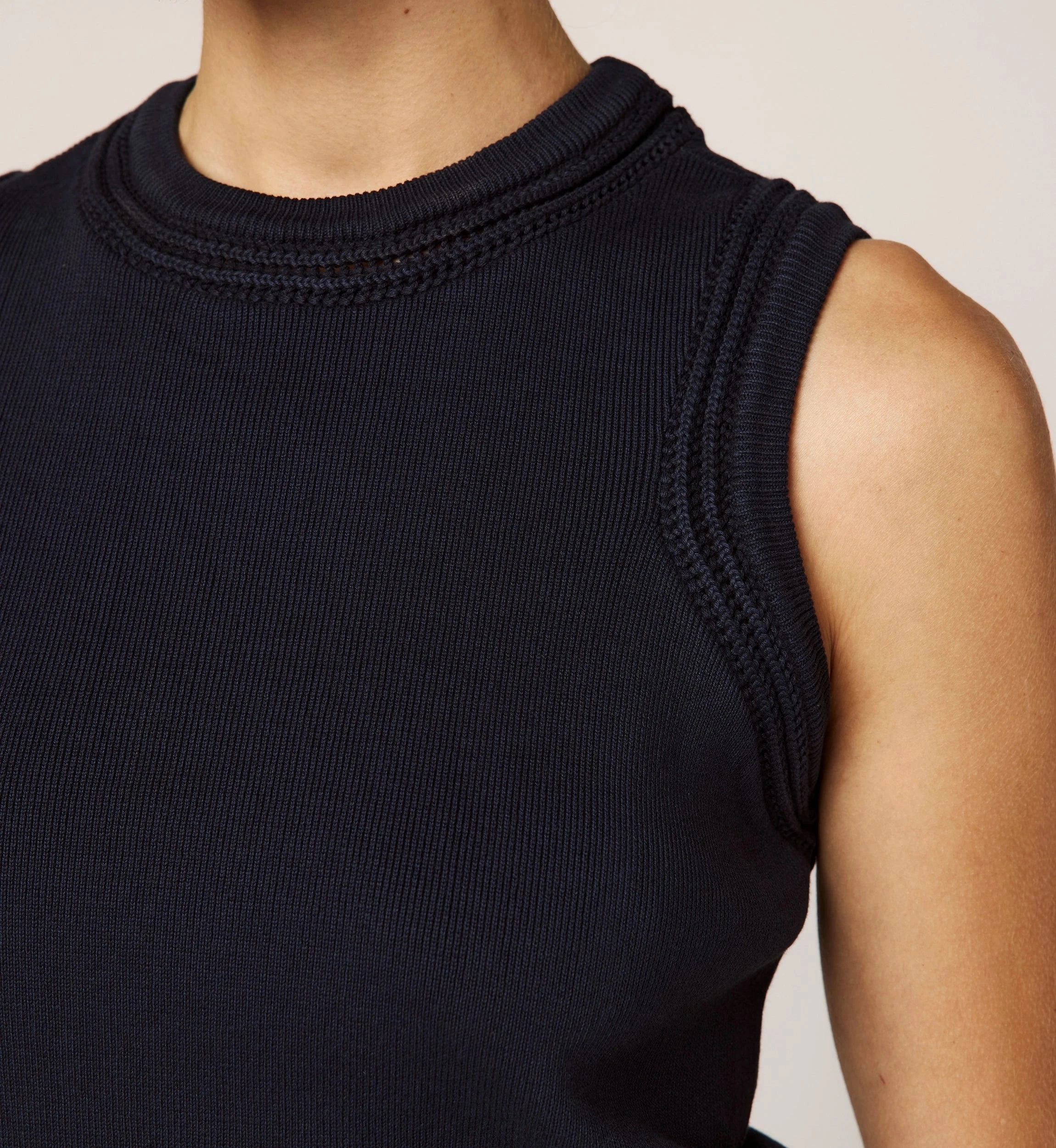 Jade Top | Midnight Blue AntiPilling HiddenPocket