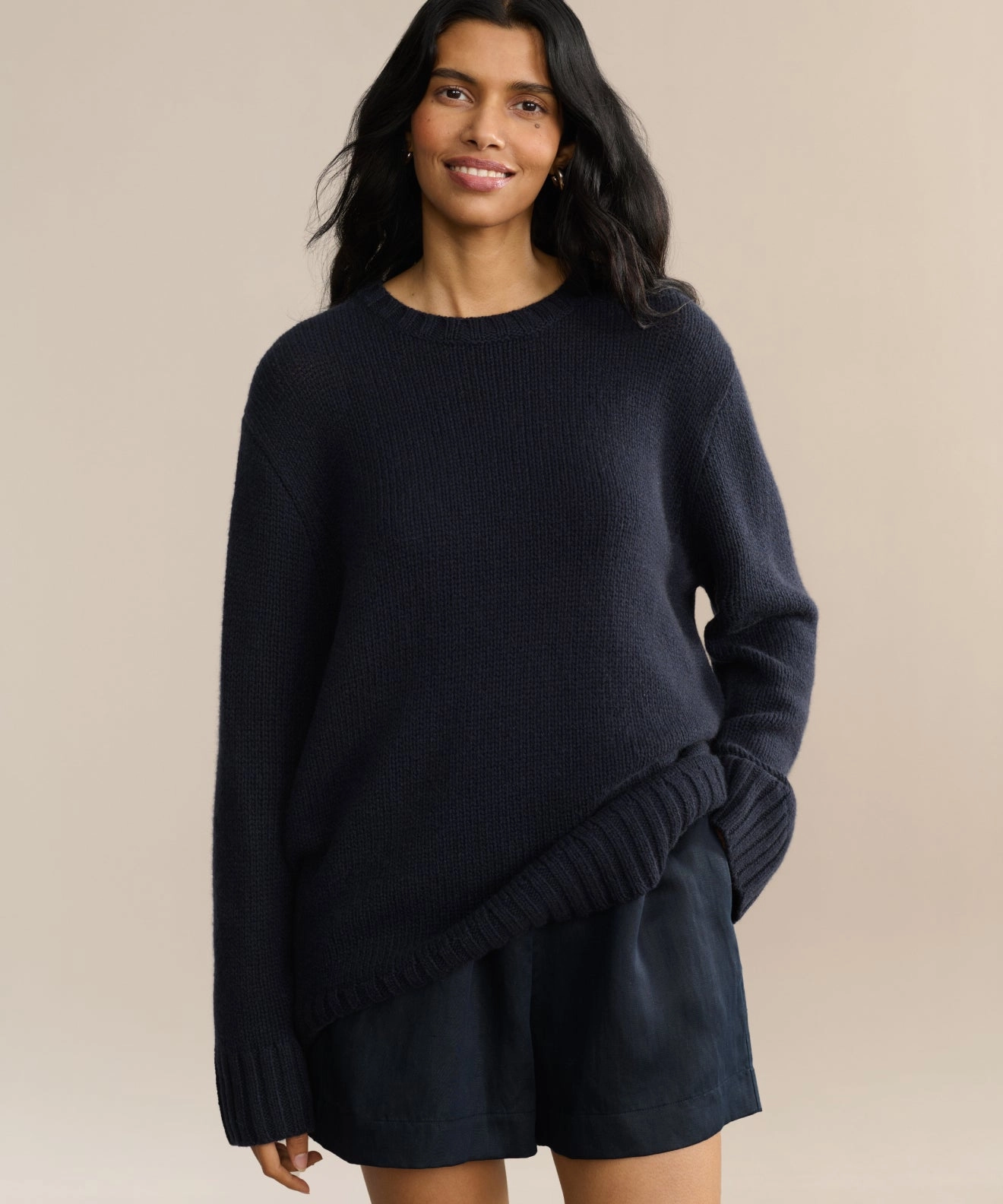 Cashmere Amelia Crewneck No Stress Hypoallergenic Fibers