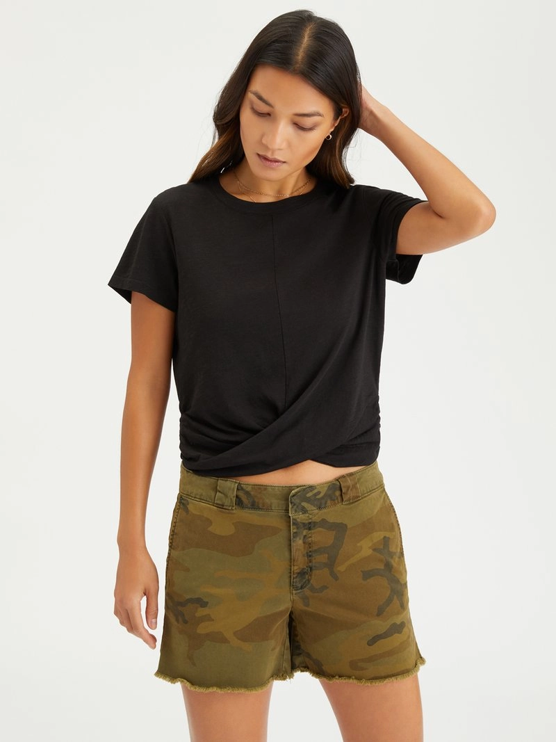 Sanctuary Highstreet Tee Black Basic Sweatshirt