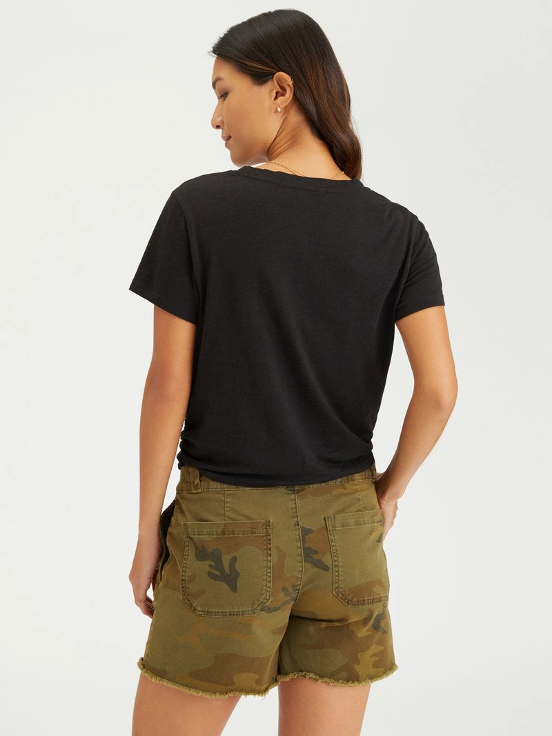 Sanctuary Highstreet Tee Black Loose Blouse SmoothZipper