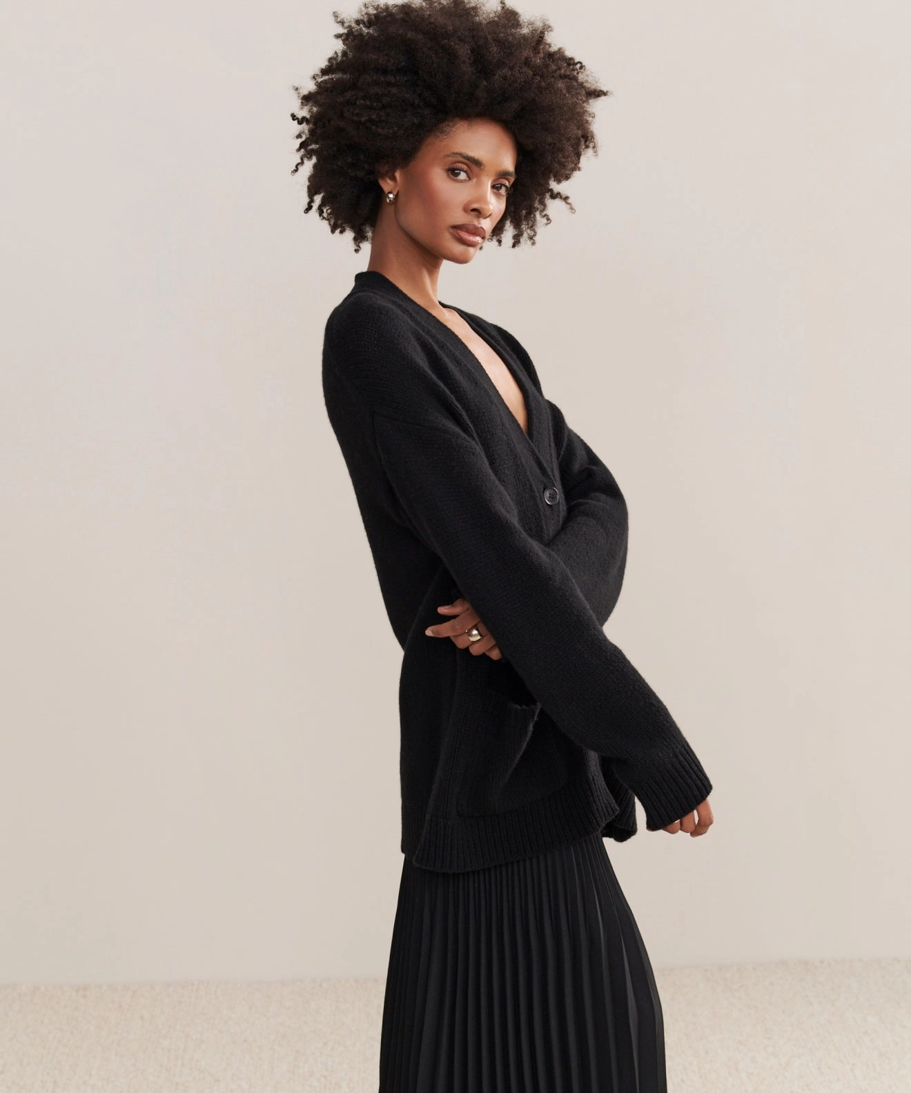 Cashmere Spencer Cardigan Minimal Vibe Winter Comfort