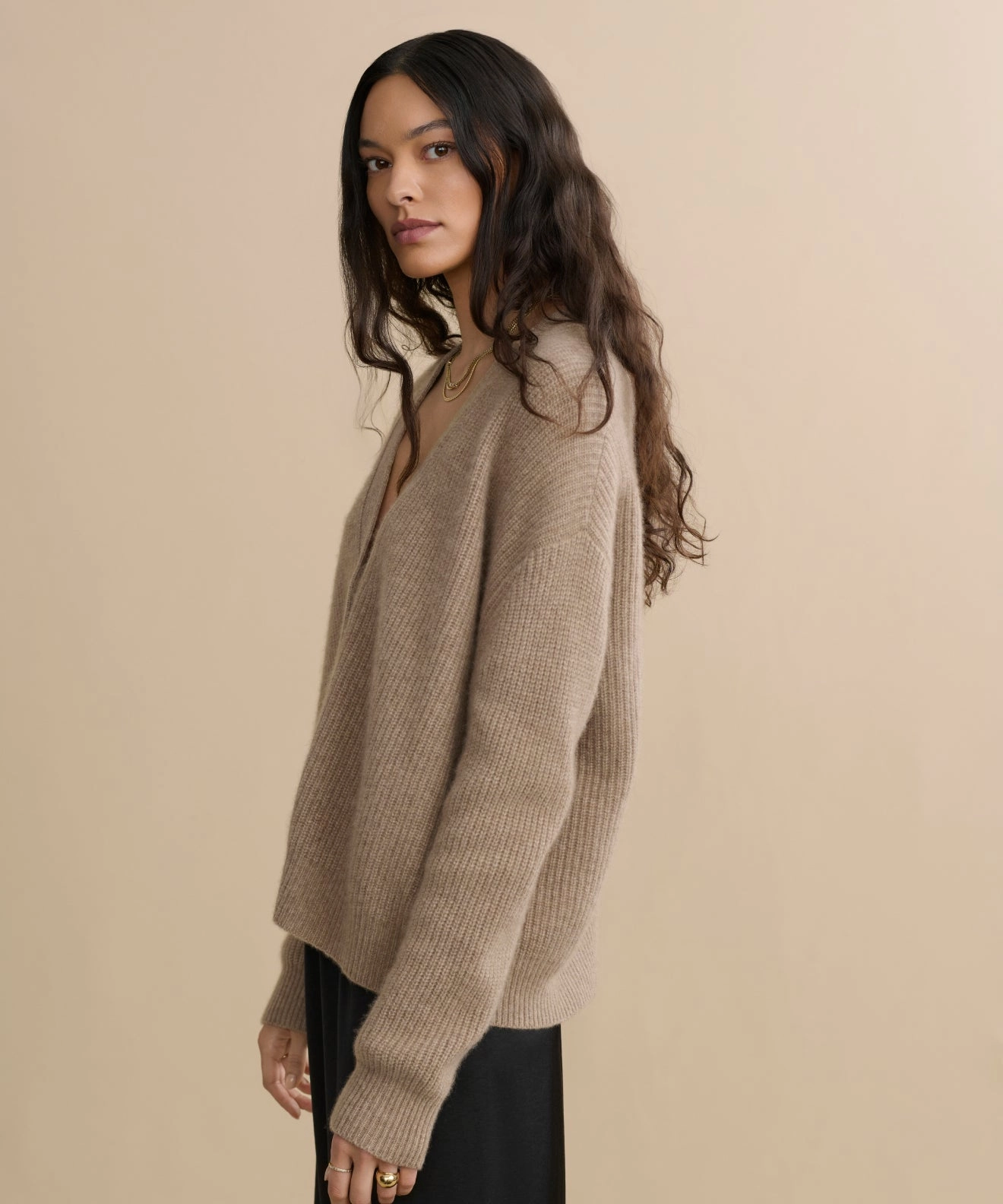 Cropped Cashmere Cocoon Cardigan Hypoallergenic Yarn