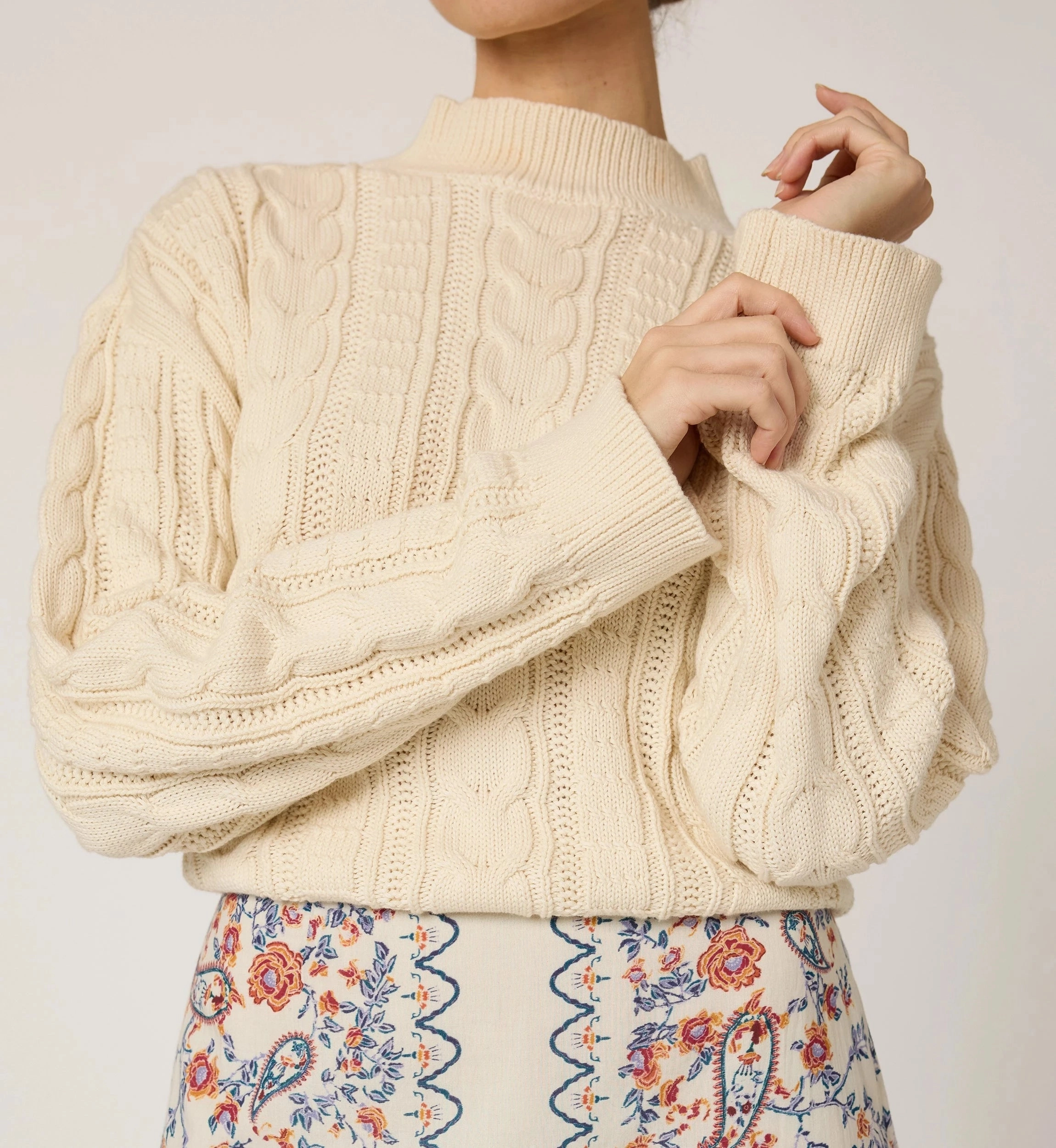 BrushedInnerSurface Janie Sweater | Ivory