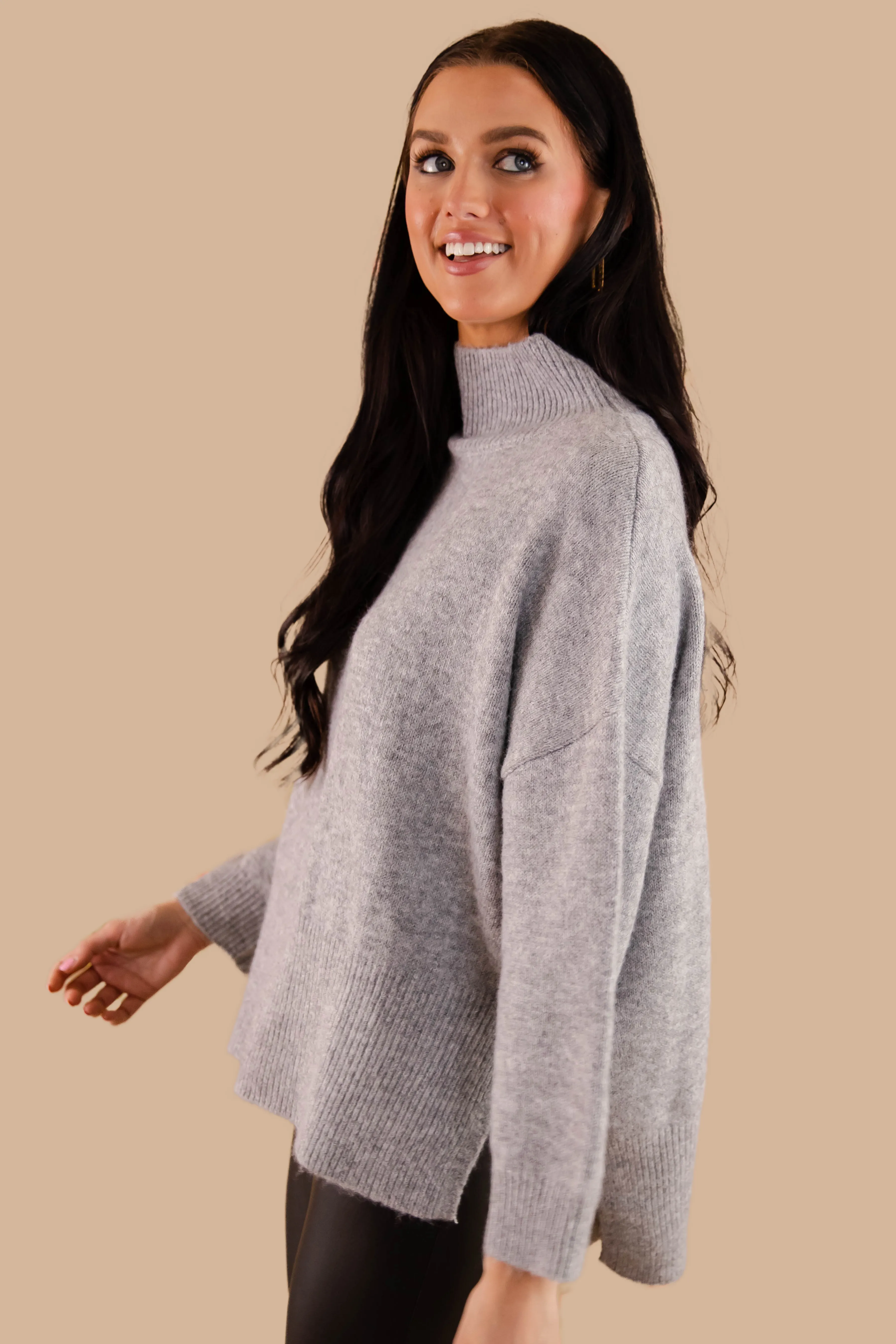Cozy Activities Sweater-Grey OdorResistant Coating