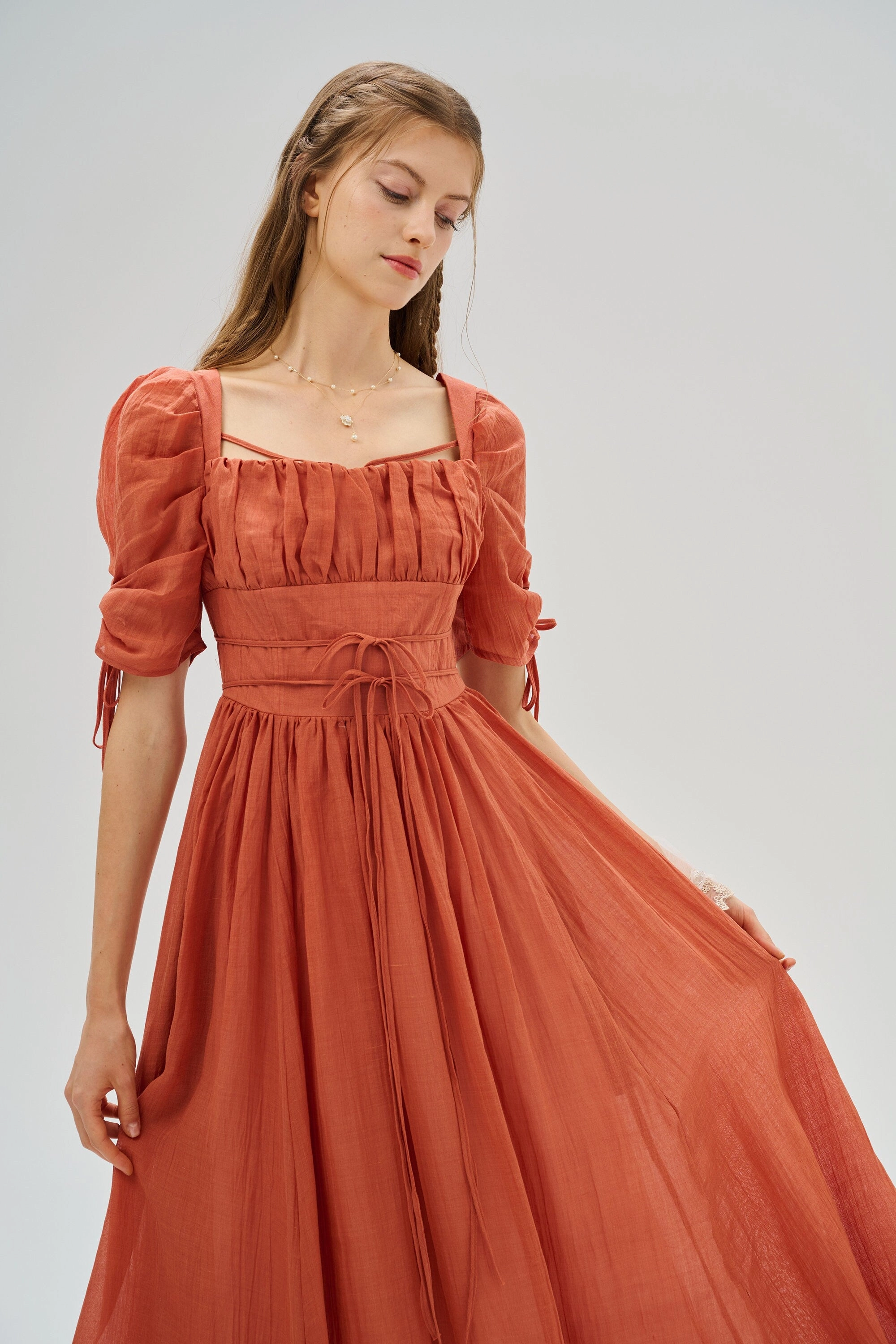 Casual Wear Monette 27 | Corset Linen Dress