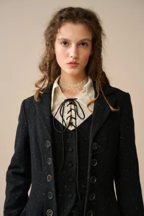 Doreen 15 |Vest-Layered 100% Wool Coat anti slip grip