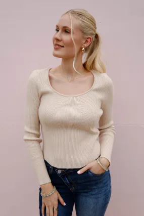Holding On To Faith Ribbed Top-Oatmeal EcoFriendly Dye EcoFriendly Manufacturing
