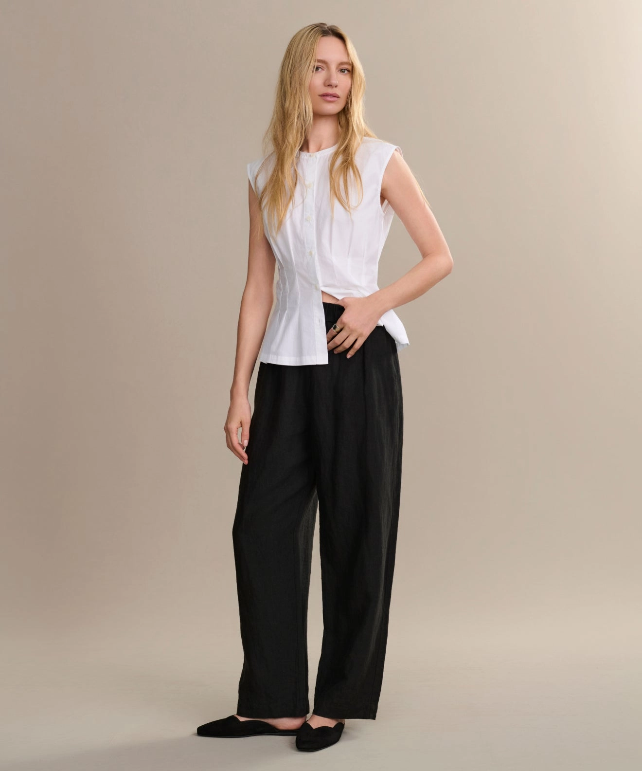 Hip Friendly Pockets Snag Free Fabric Linen Logan Pant