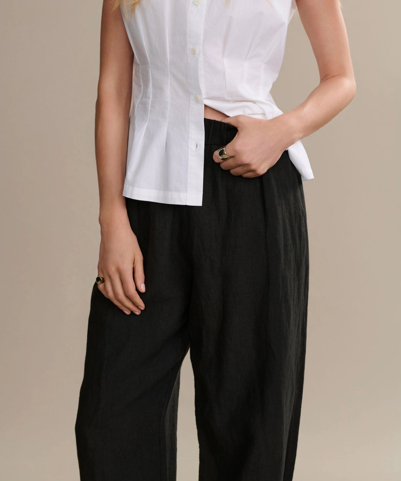 Linen Logan Pant ElasticWaistband