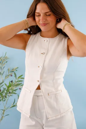 OversizedSilhouette HiddenStoragePocket A Fair Trade Denim Vest