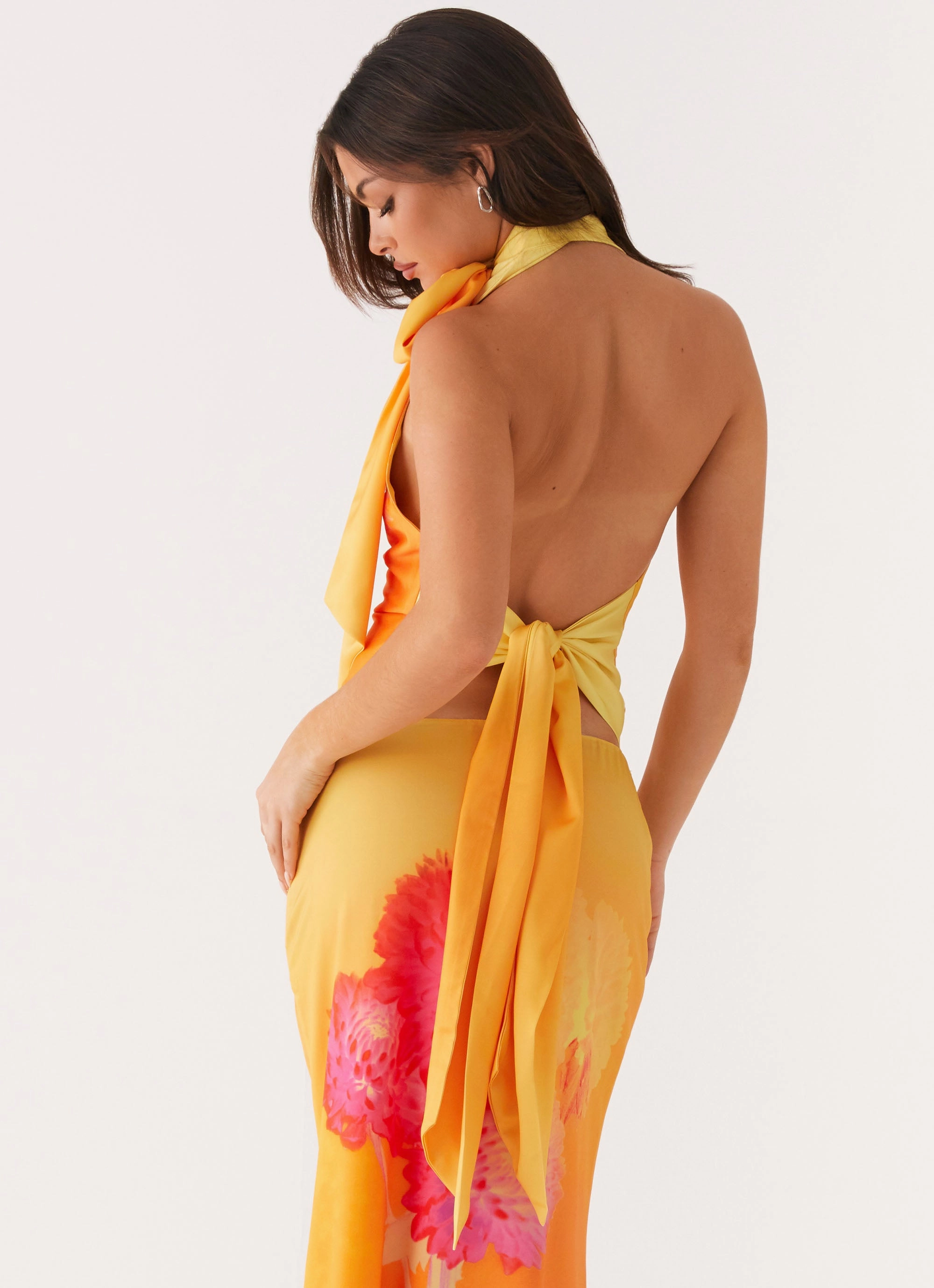 RaglanSleeve Odor Resistant Finish Nala Top - Orange Floral