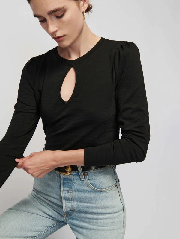 Nation LTD Dania Tee with Keyhole AdjustableClosure