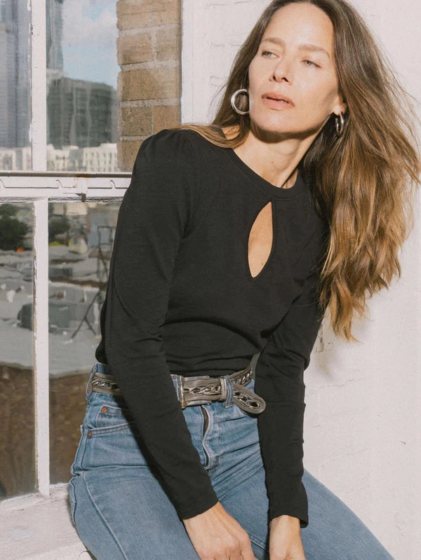 WindproofBarrierTechnology Nation LTD Dania Tee with Keyhole