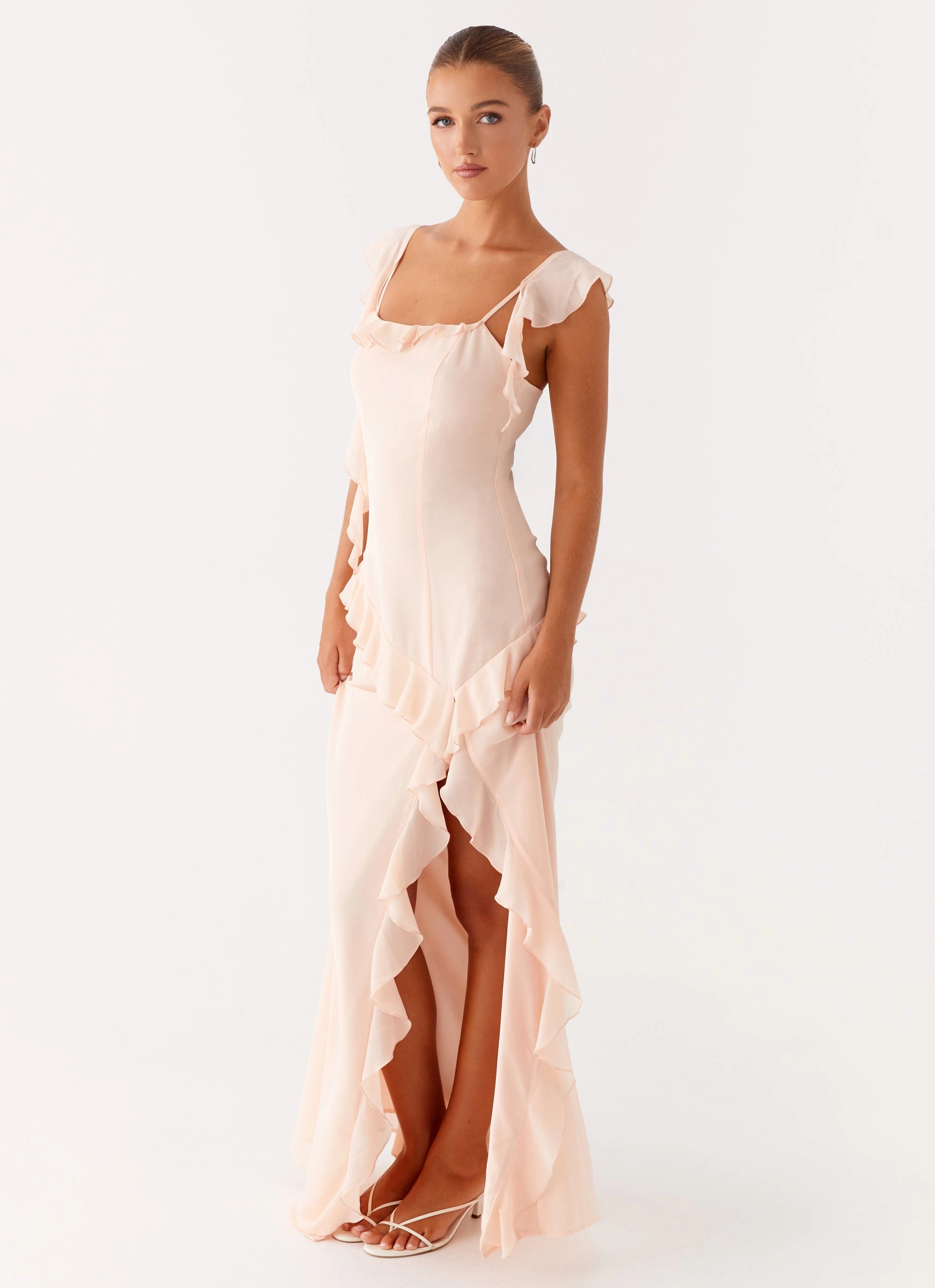 Naya Maxi Dress - Peach Summer Mood