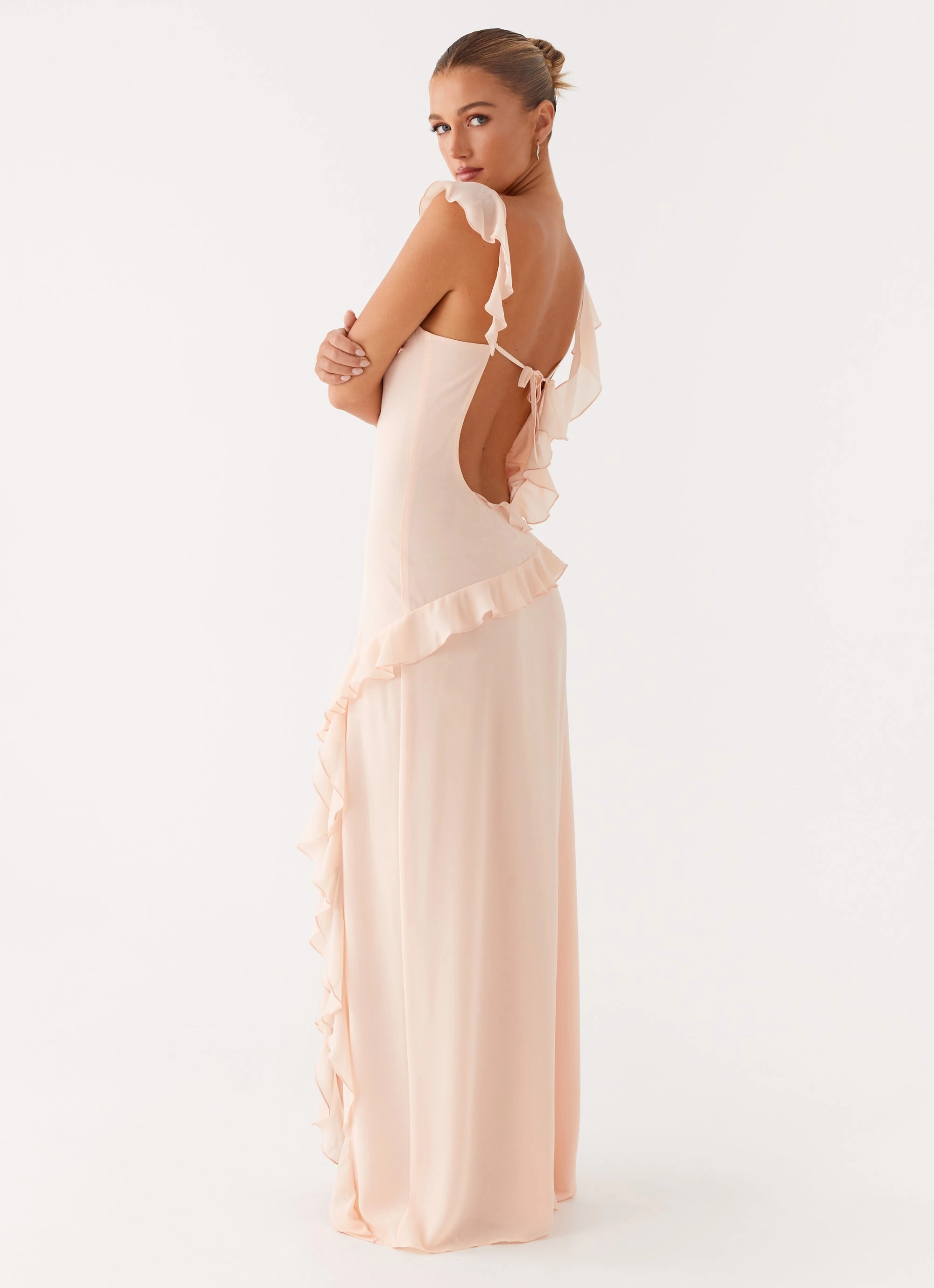 Sun-Protective Naya Maxi Dress - Peach