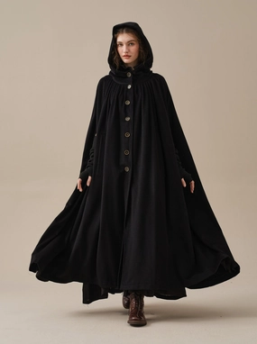 ARIEL 14 | HOODED WOOL CLOAK COAT Sweater Care Guide