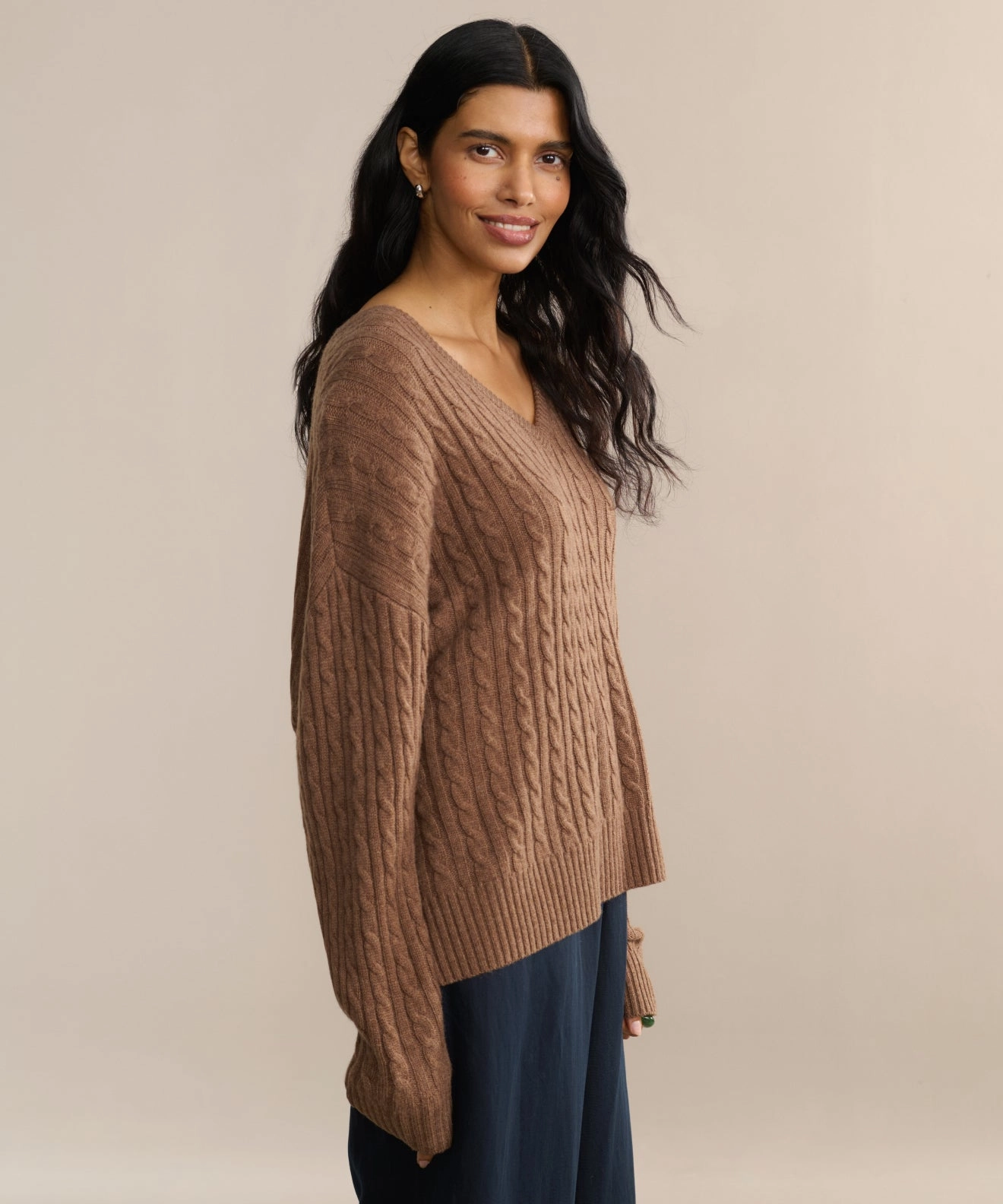 Nell V-Neck Sweater EcoFriendly Dye