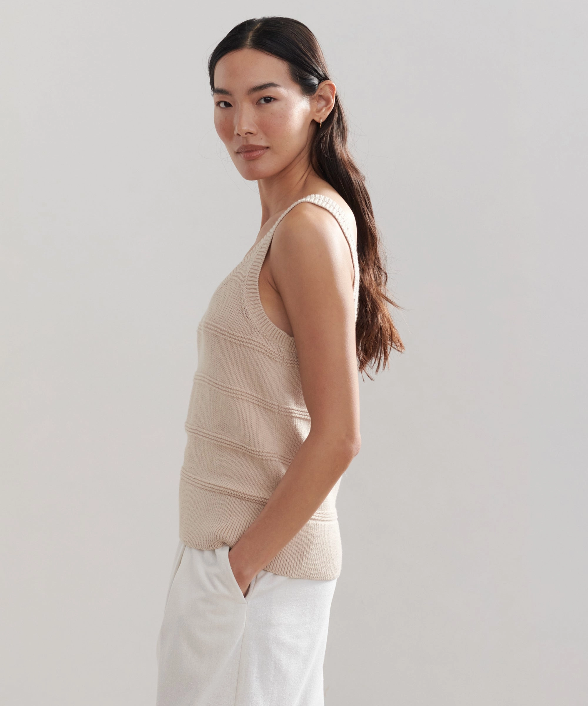 MoistureManagementSystem Elegant Cardigan Sweater Tank