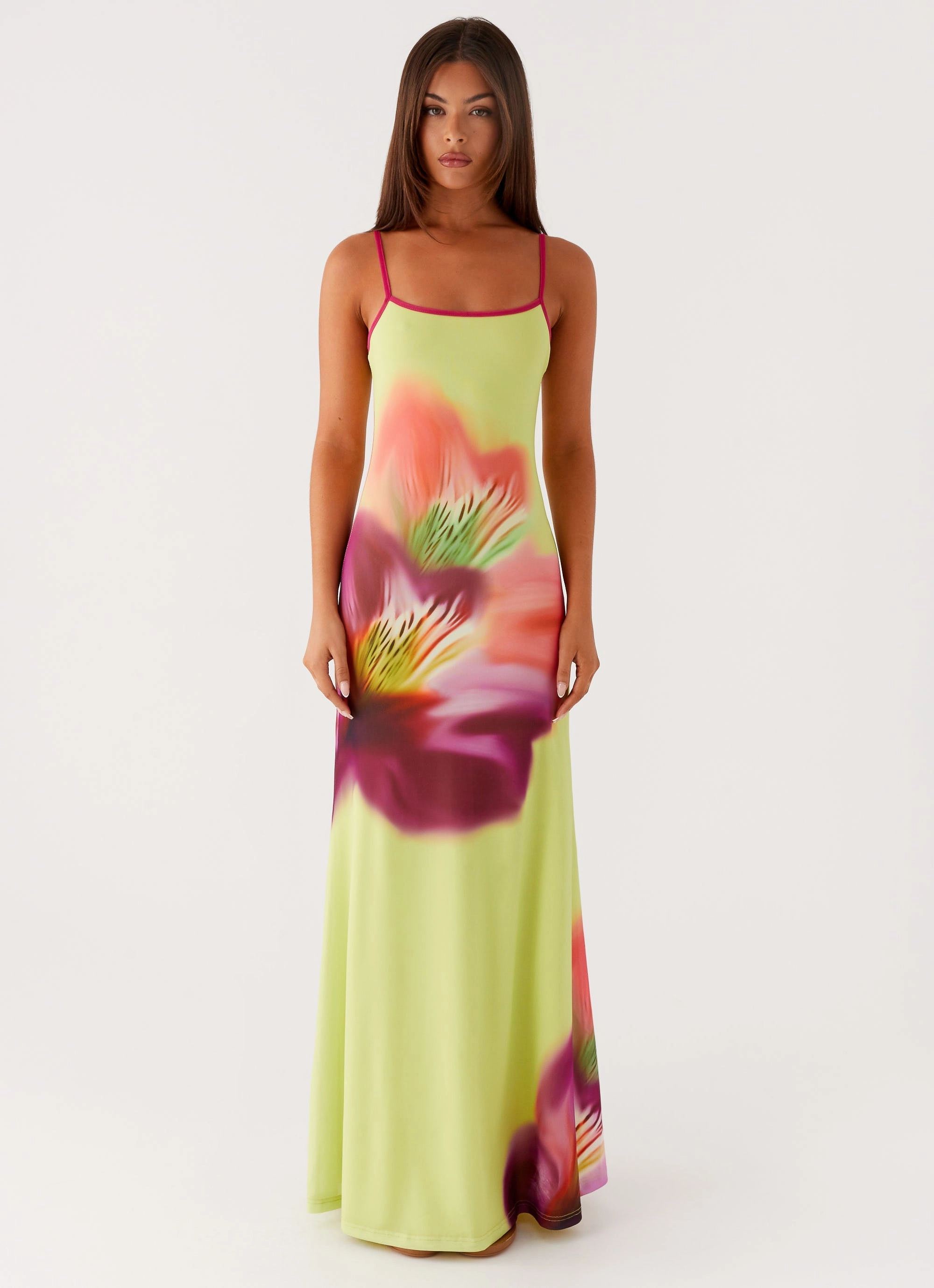 Stream Cut Everett Maxi Dress - Green Tropical