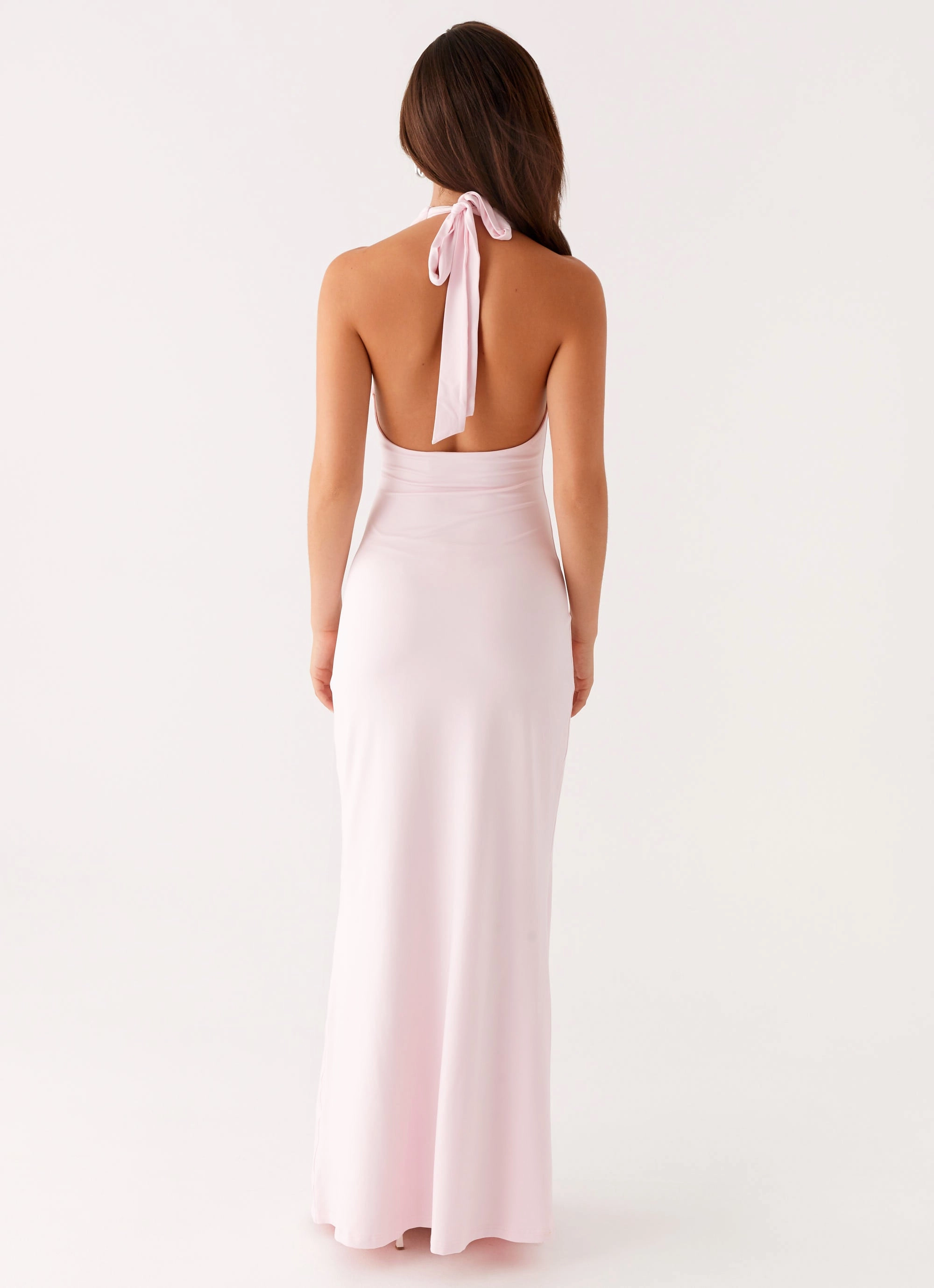 Nicola Maxi Dress - Pink Breathable Material Chic Tone