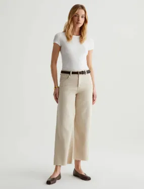 AG Saige Wide Leg Crop - Sulfur Desert Rock Plain Comfort Parent Style Trend Setter