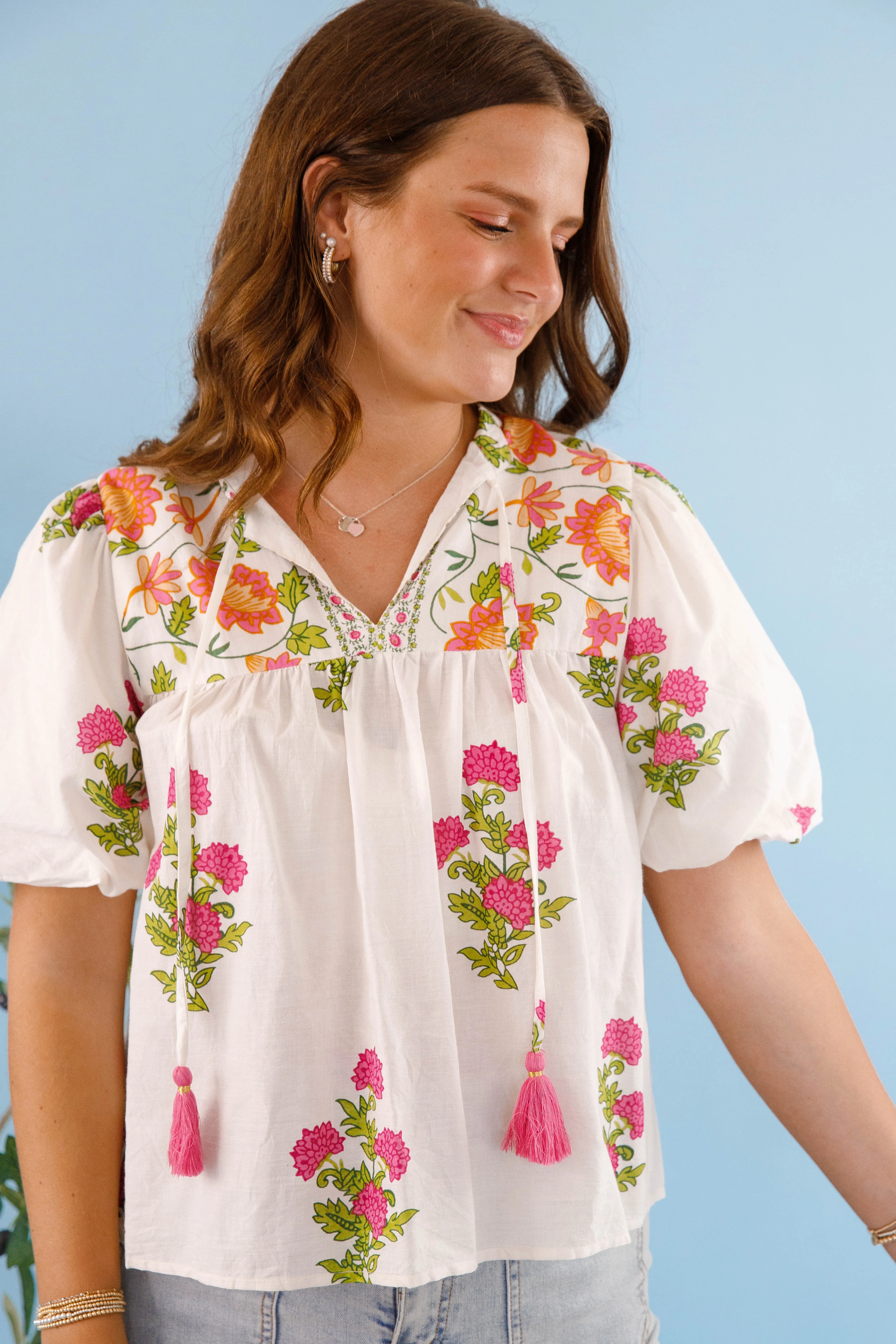 Durable Chainstitch On The Move Blouse-White