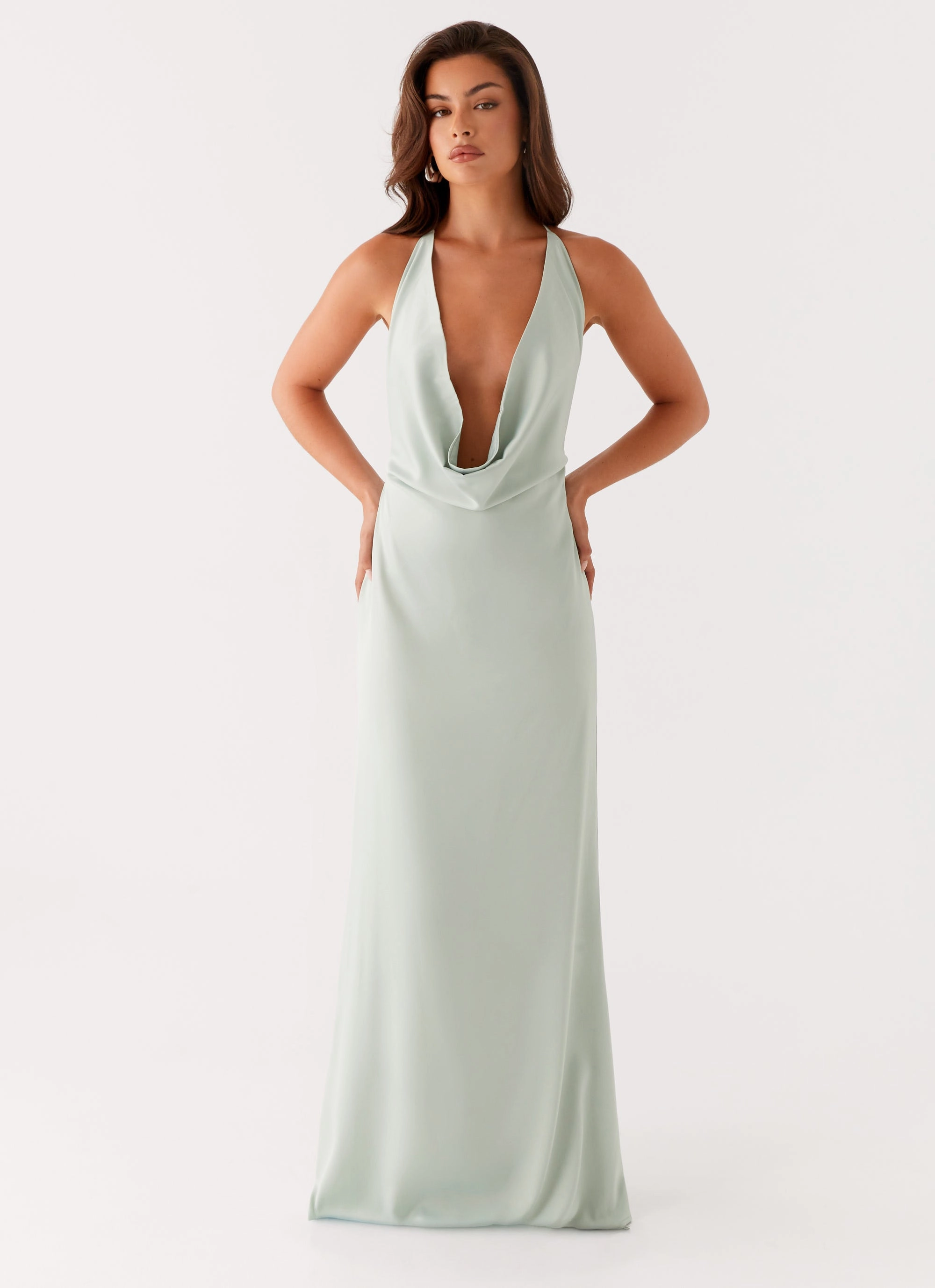 Subtle Touch Noemi Maxi Dress - Sage