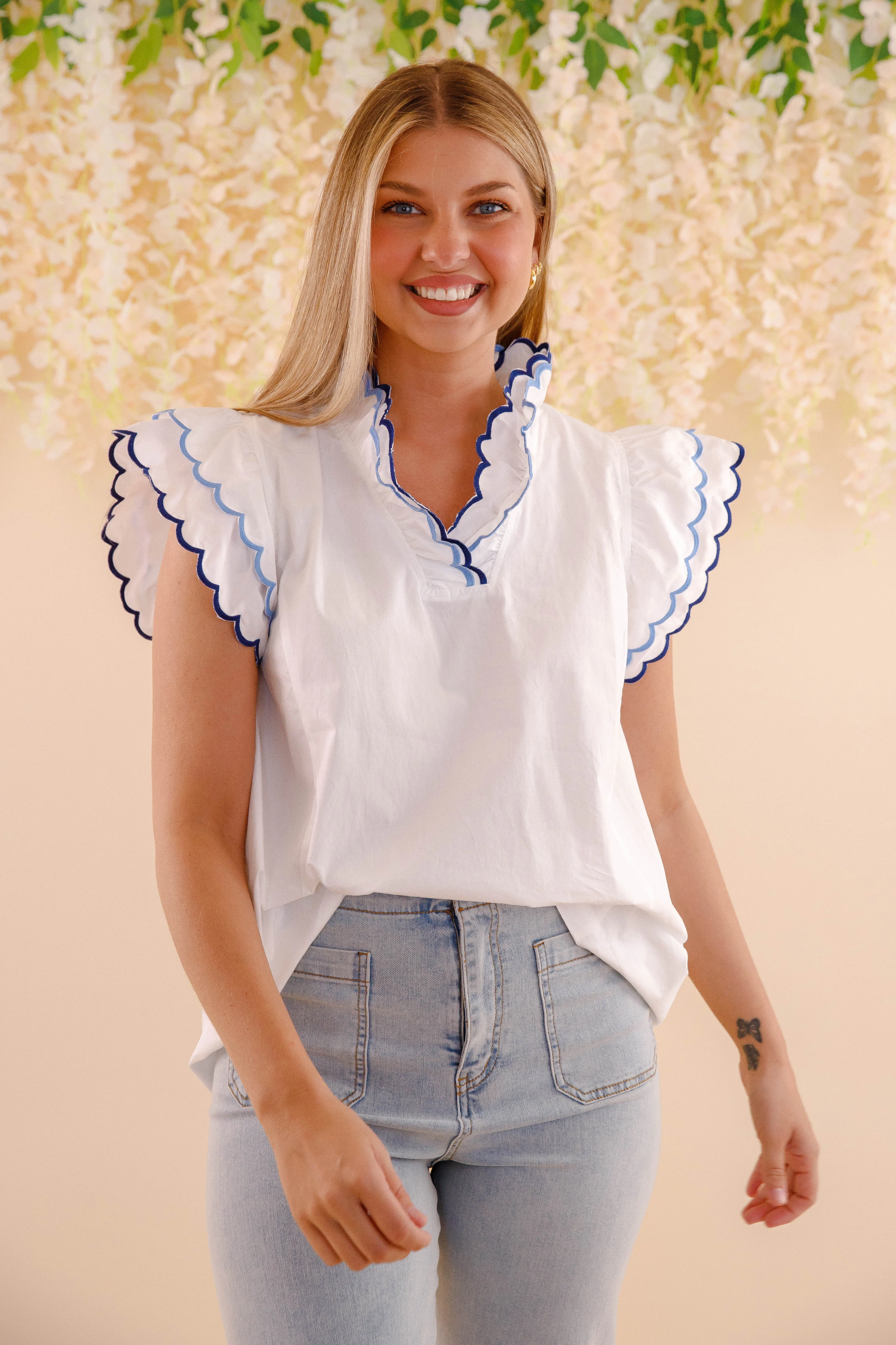 In The Clouds Blouse AdaptiveFitFabric Reinforced Hemline