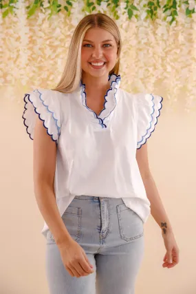 In The Clouds Blouse AdaptiveFitFabric Reinforced Hemline