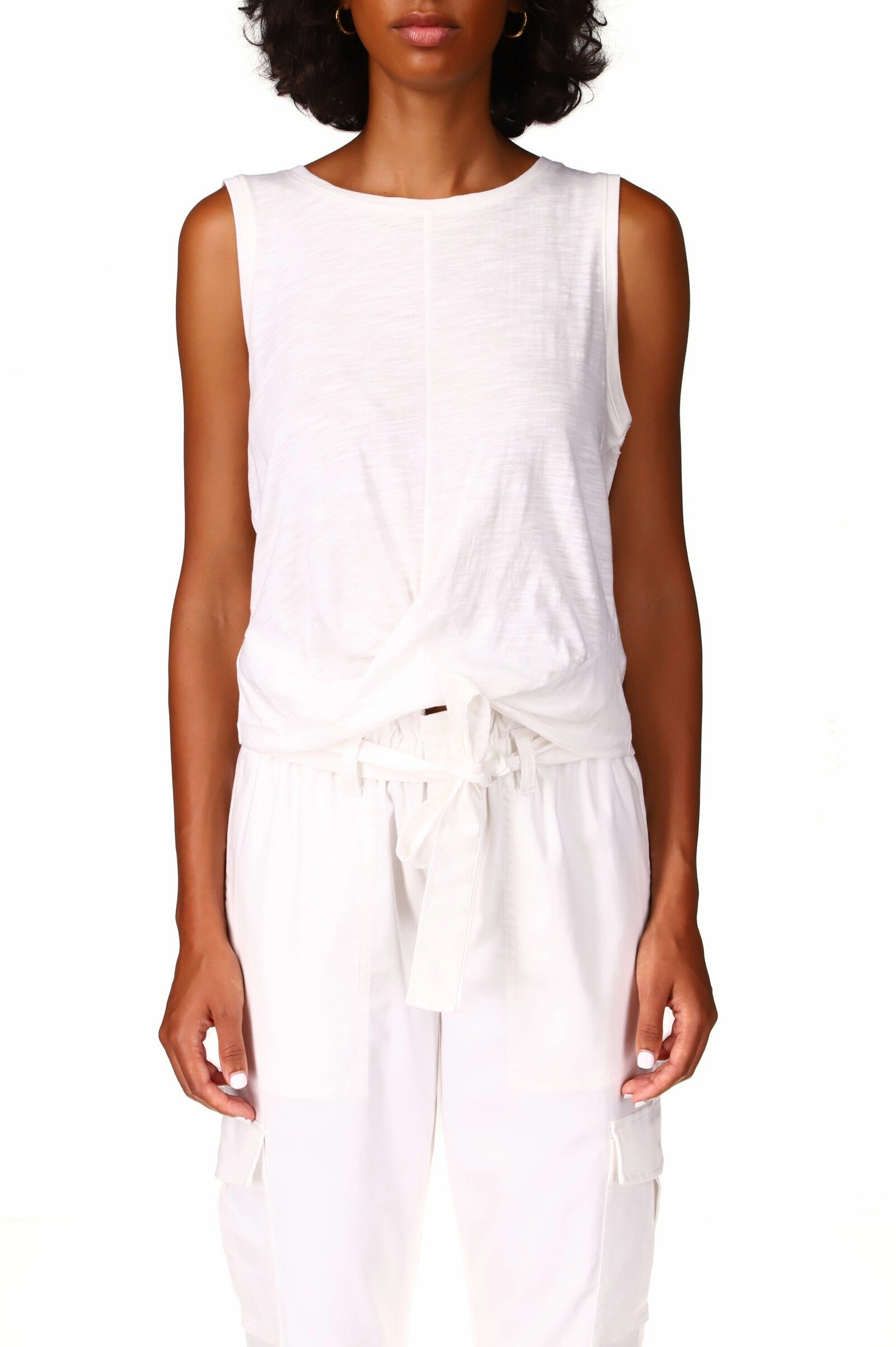 Sanctuary Twisted Tank Long Sleeve Shirt NonRestrictive Cut