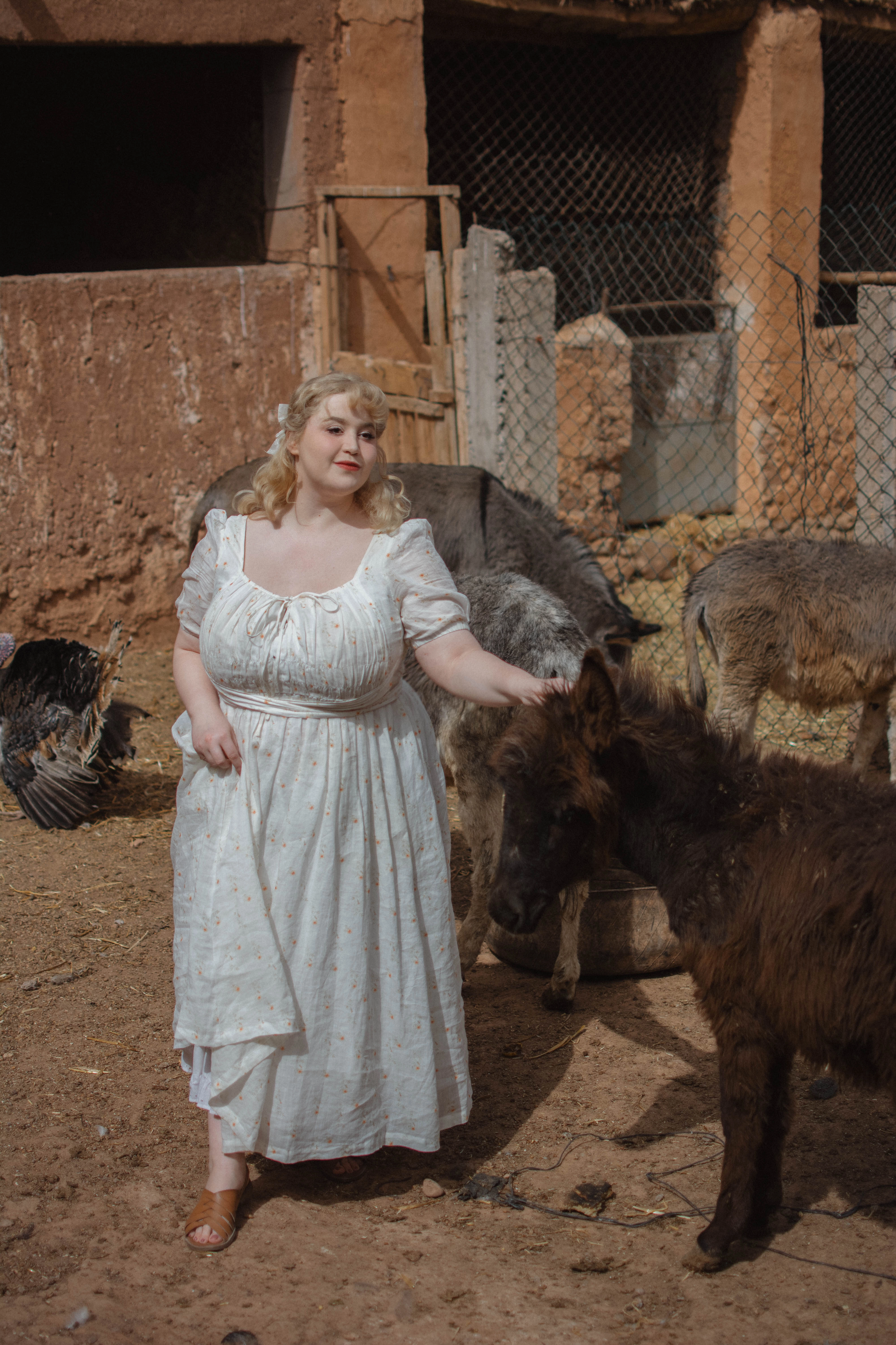 Work Comfort BERGAMOTE 20 |Floral Linen Dress