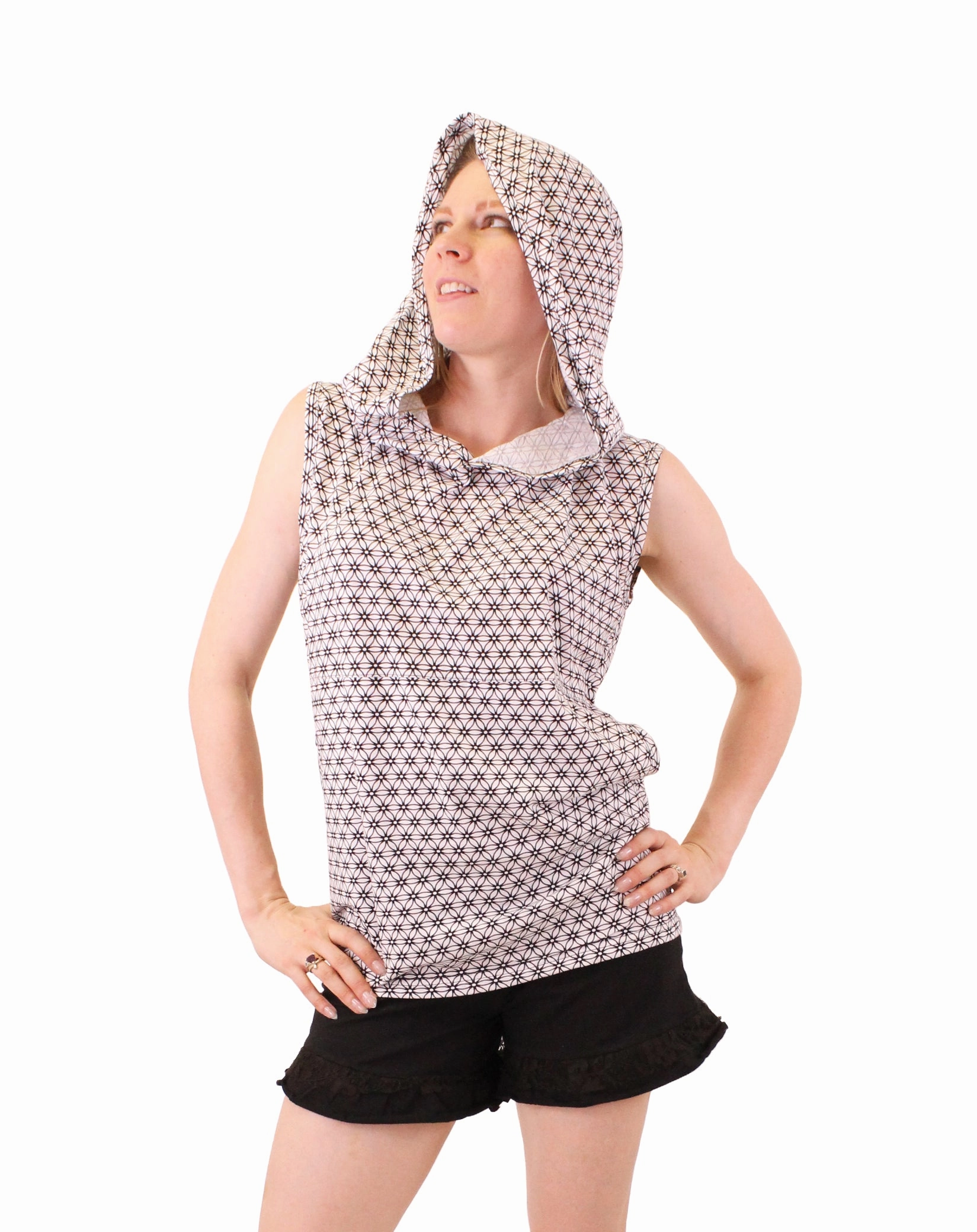 Garment Washed Relaxed Blouse Vertex Tank