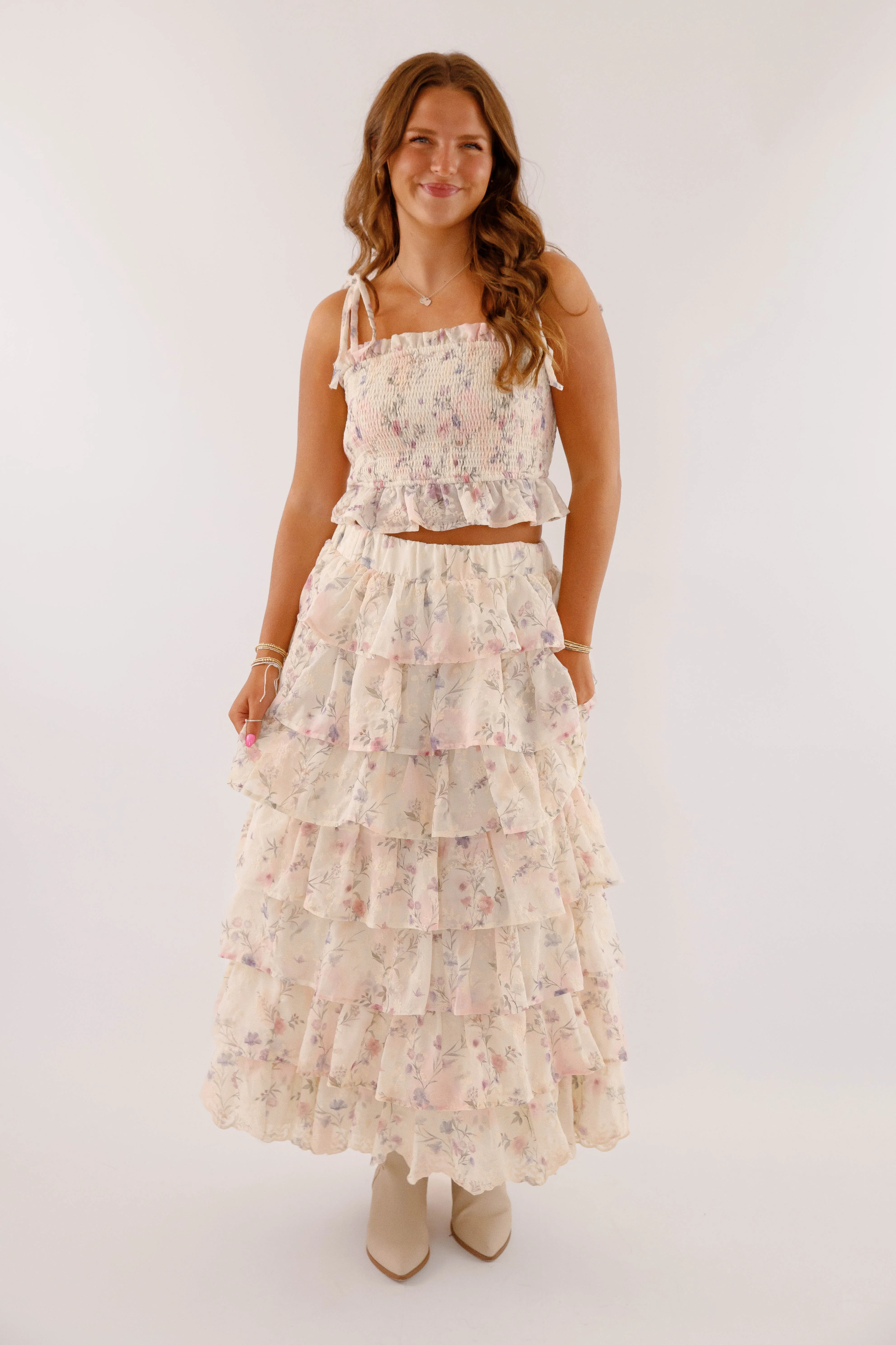 Perfectly Divine Crop Top Ribbed Trim NonRestrictive Cut