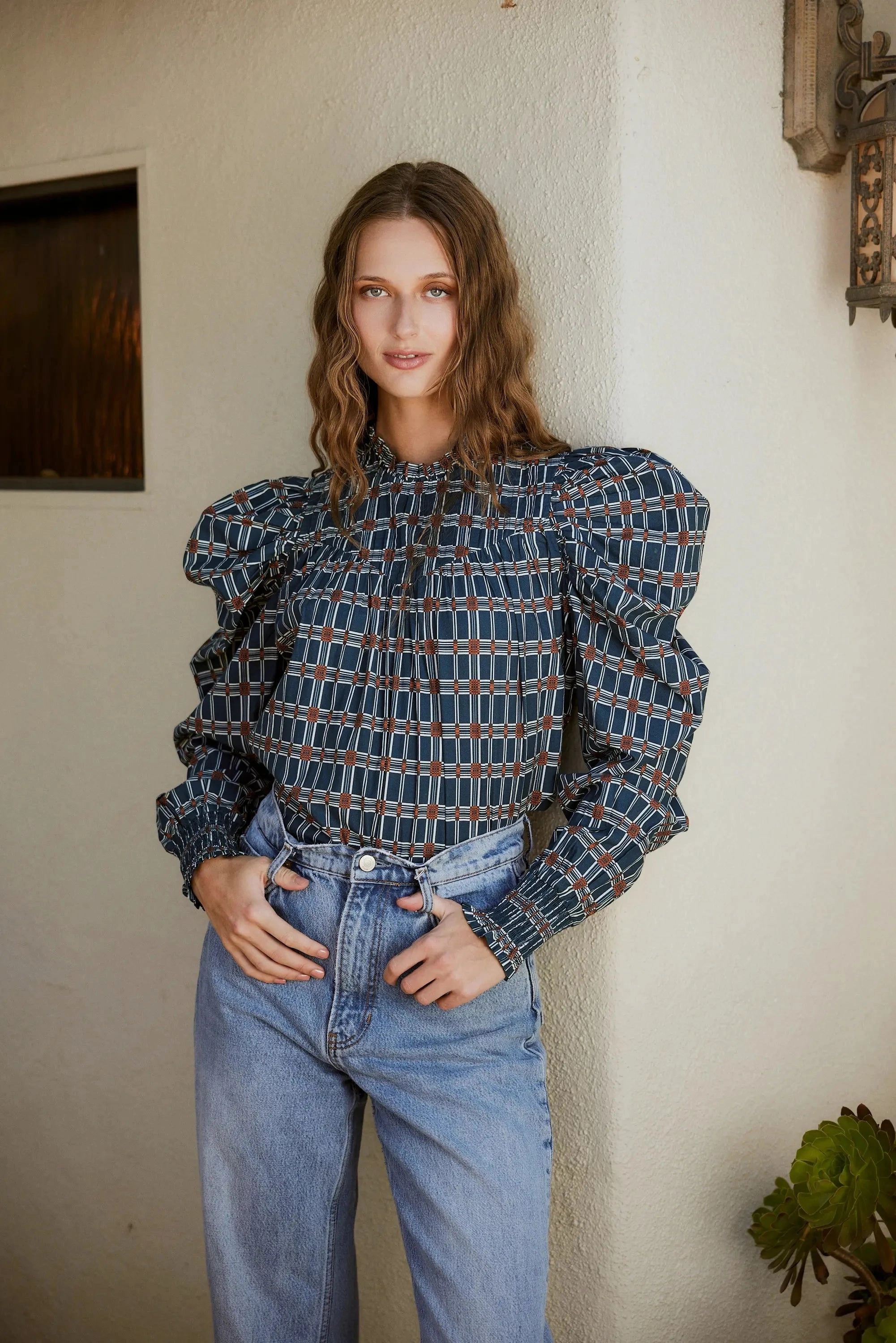 Eco Conscious Dye Process Irina Blouse | Santo Stripe
