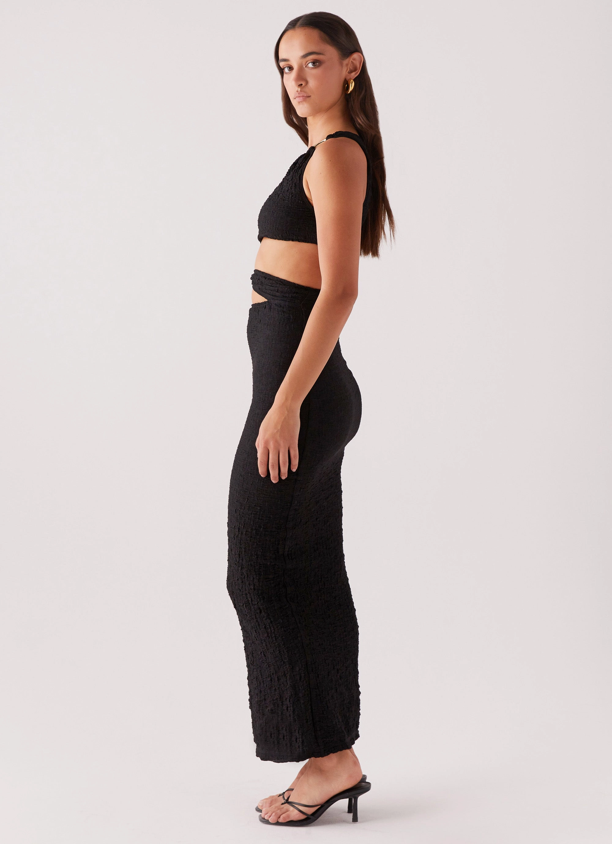 Date Nightwear Trendy Piece North Haven Maxi Dress - Black